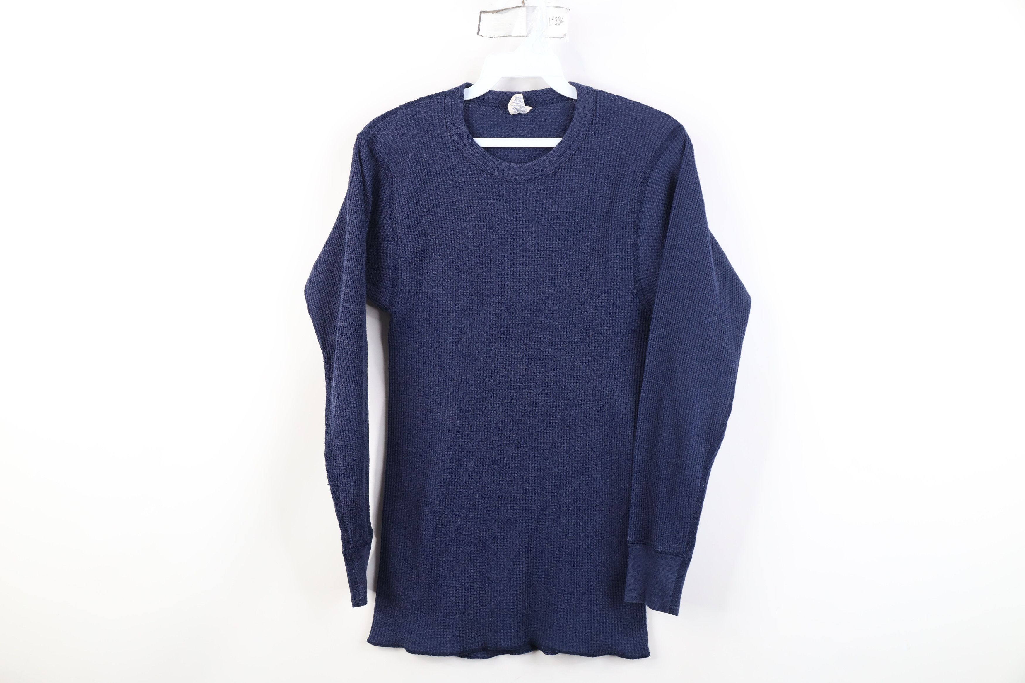 Vintage Vintage 70s Streetwear Waffle Knit Long Sleeve T-Shirt USA Size US M / EU 48-50 / 2 - 1 Thumbnail