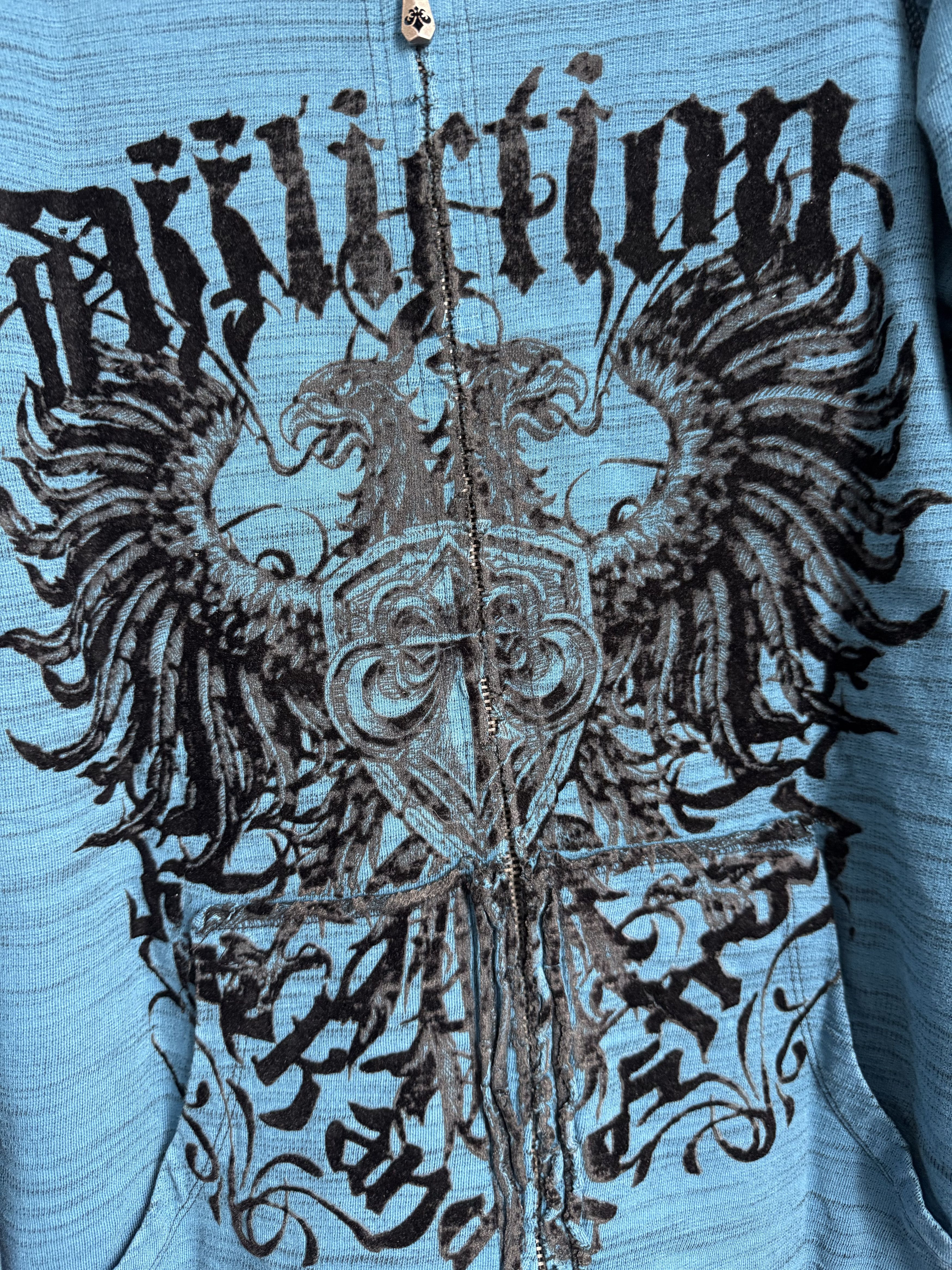 Affliction y2k Affliction double sided reversible distressed hoodie Size US L / EU 52-54 / 3 - 9 Thumbnail