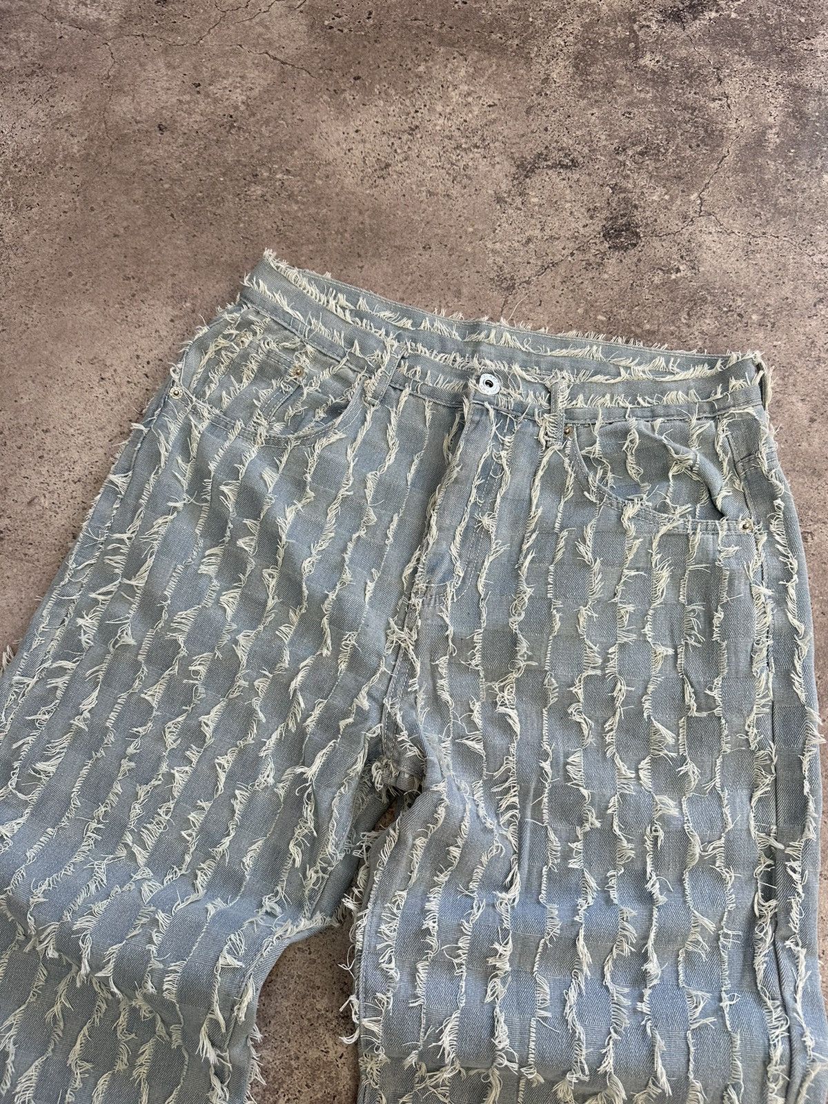 Japanese Brand × Vintage Vintage Junya Watanabe Style Japanese Denim Jeans Y2K Size US 32 / EU 48 - 7 Thumbnail
