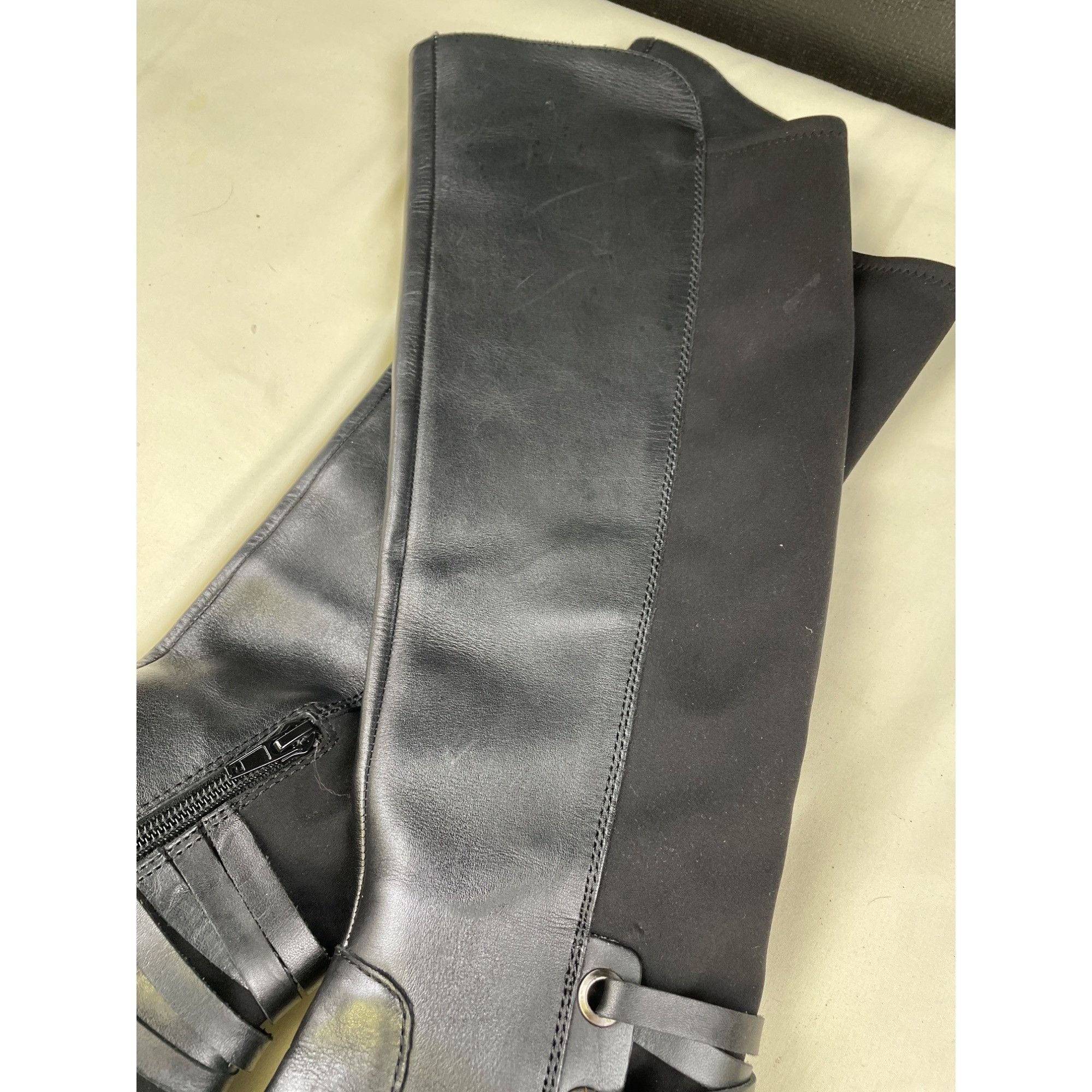 Vince Camuto Vince Camuto Women's Black Leather Riding Boots/Shoes Size 6 Size US 6.5 / IT 36.5 - 7 Thumbnail