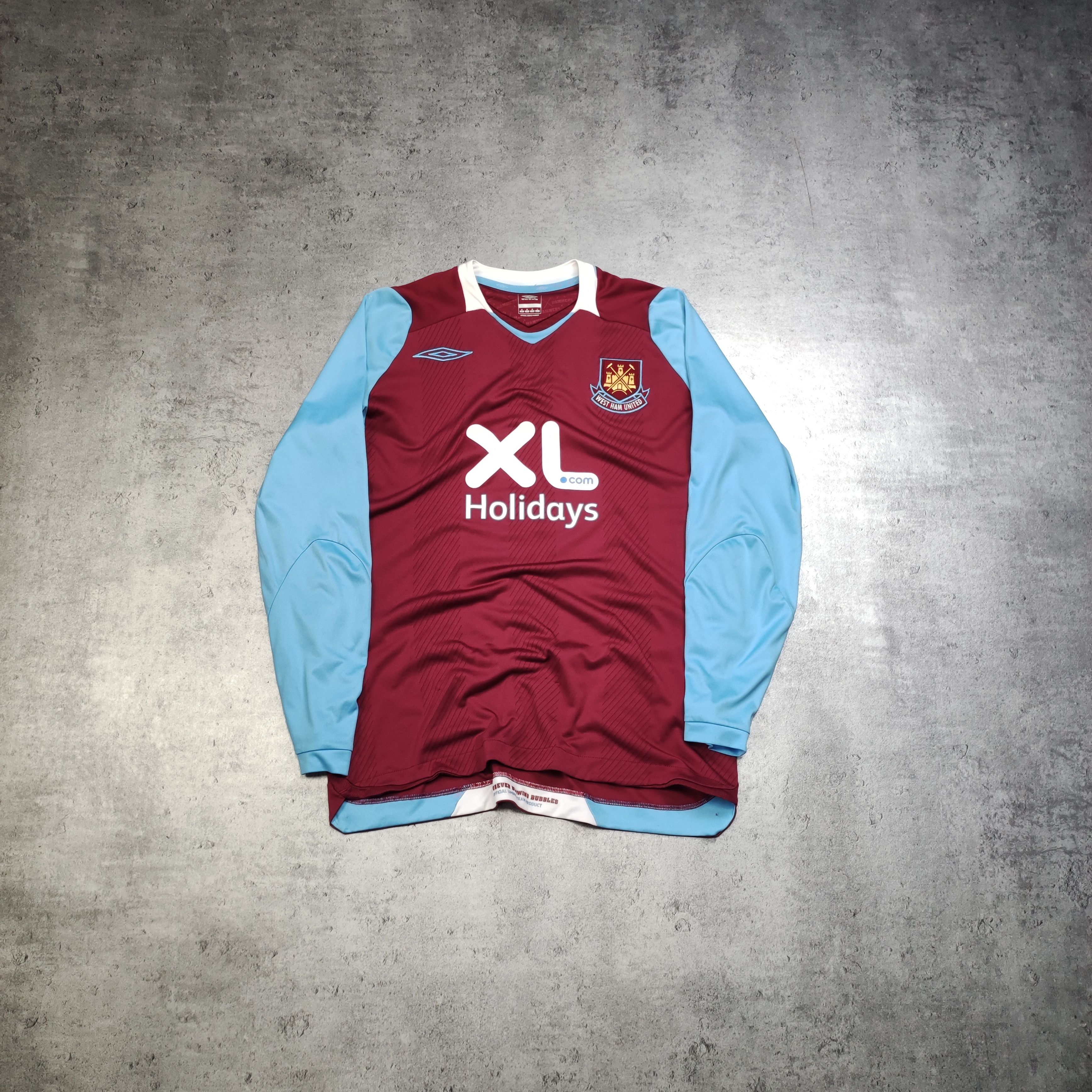 Vintage RARE 2008 West Ham United PRO Longsleeve Umbro Jersey Size US M / EU 48-50 / 2 - 1 Thumbnail
