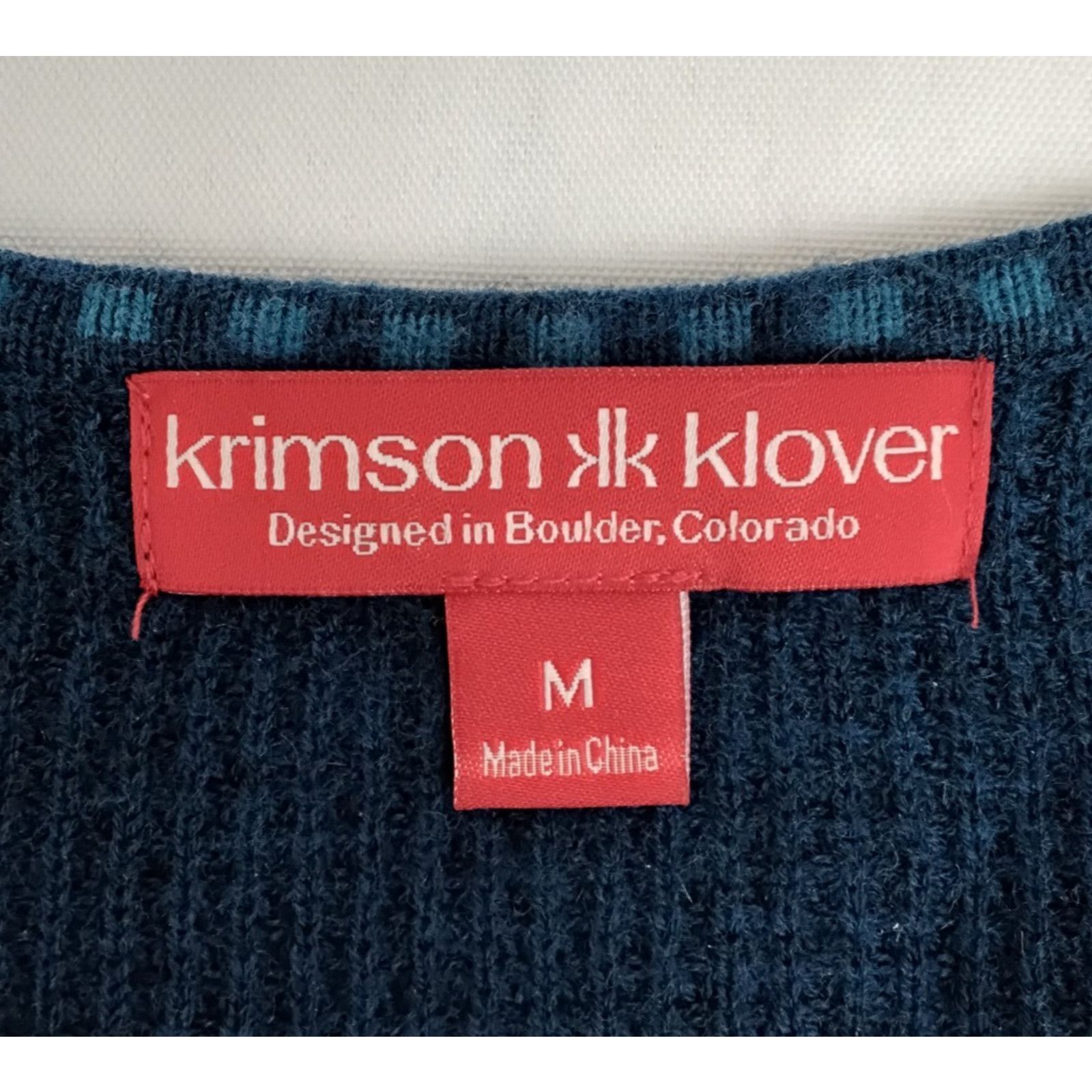 Other Krimson Klover V-Neck Sweater Women's M Blue/Green Size M / US 6-8 / IT 42-44 - 6 Thumbnail