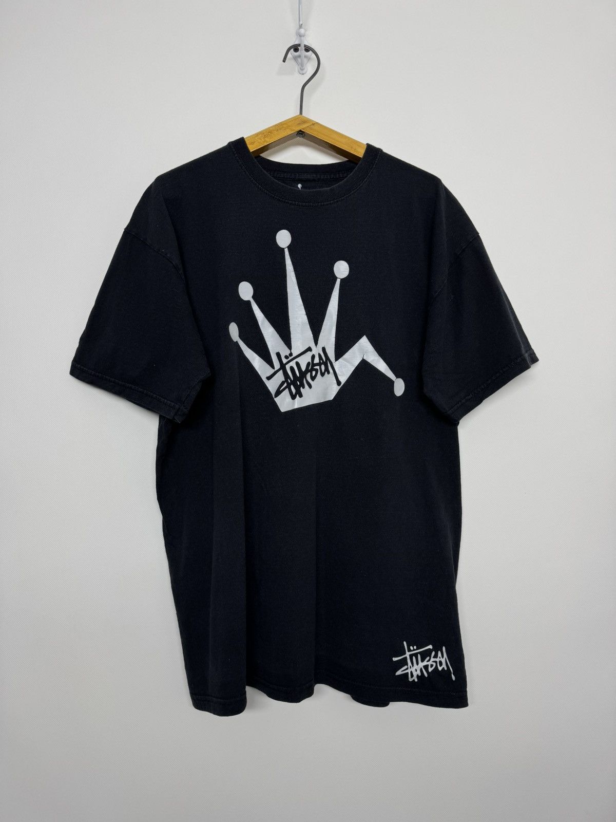 Stussy Stussy Crown tee black Size US M / EU 48-50 / 2 - 1 Thumbnail