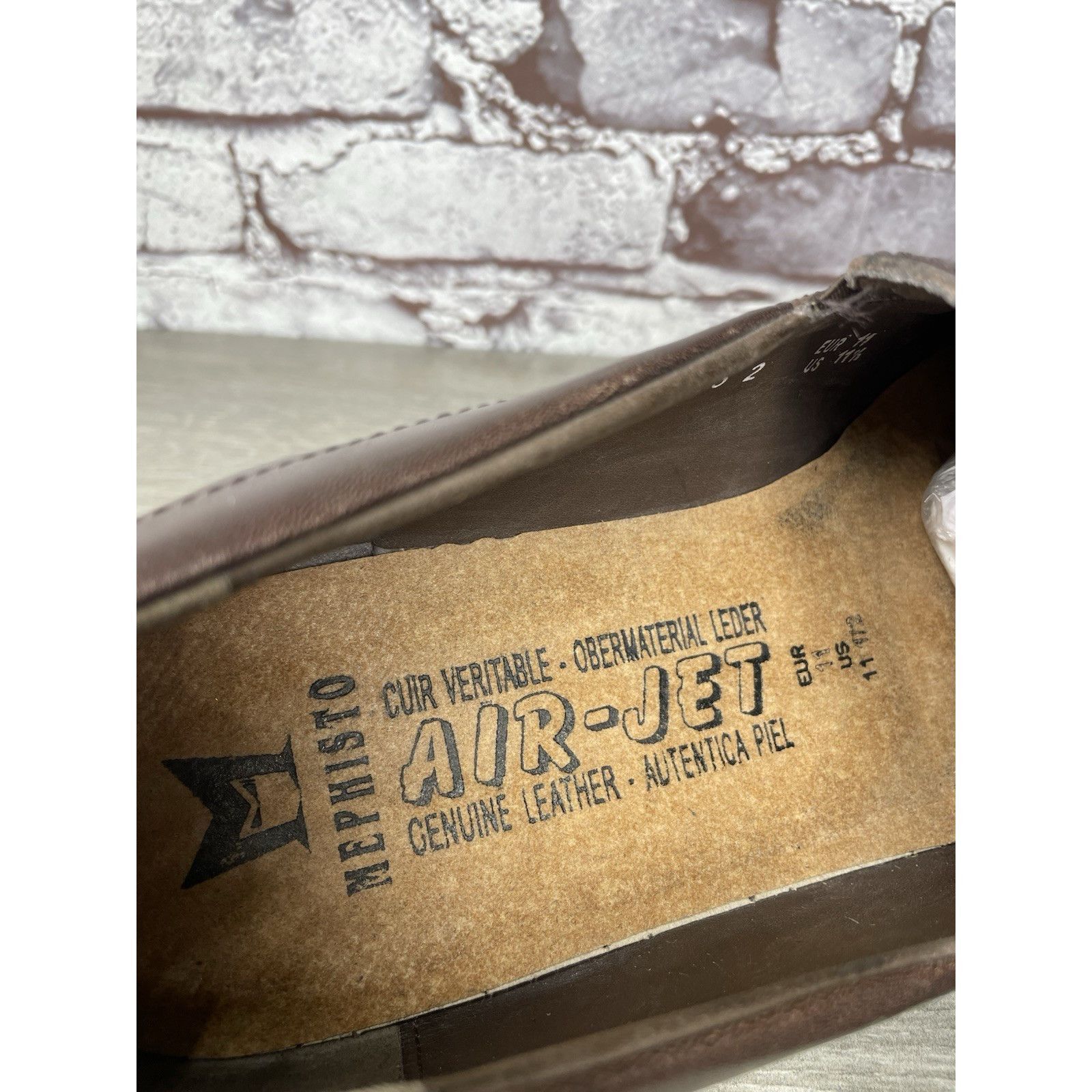 Mephisto Mephisto Brown Leather Loafers Air Jet Insoles Slip On Shoes Size US 11.5 / EU 44-45 - 13 Thumbnail