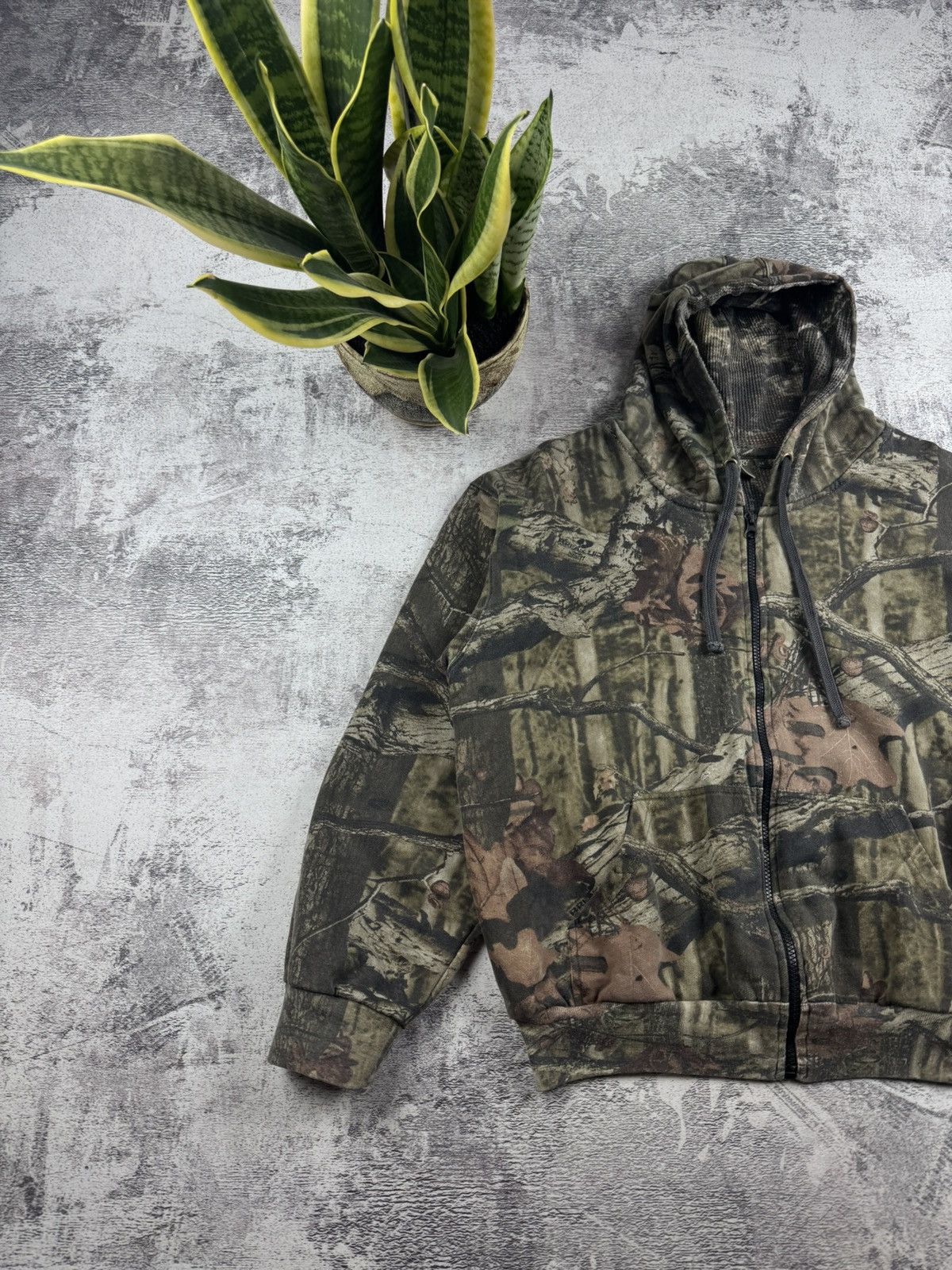 Realtree Country Wear Camo RealTree Jungle Men’s M Cotton Mountain Zip Hoodie Pullovover Size US M / EU 48-50 / 2 - 2 Thumbnail