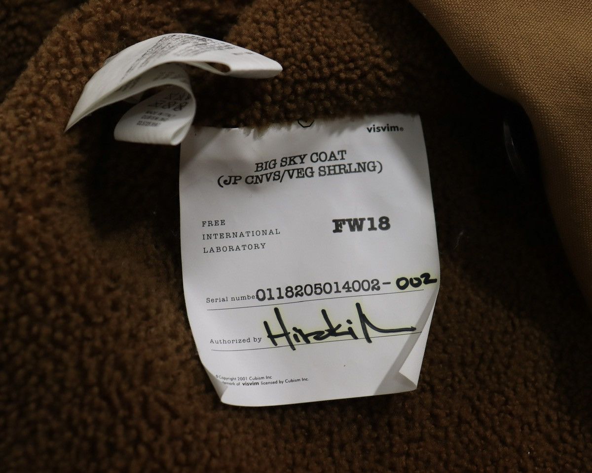 Visvim Visvim 18aw Big Sky Coat (JP Cnvs/Veg Shrling） Size US M / EU 48-50 / 2 - 12 Thumbnail
