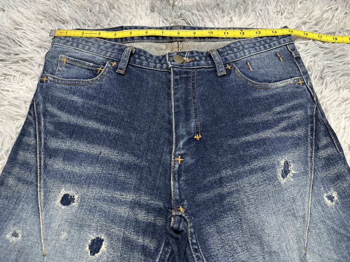 Number (N)ine 🔥Y2K 2000s Number (N)ine Note Denim Distressed Size US 30 / EU 46 - 14 Thumbnail