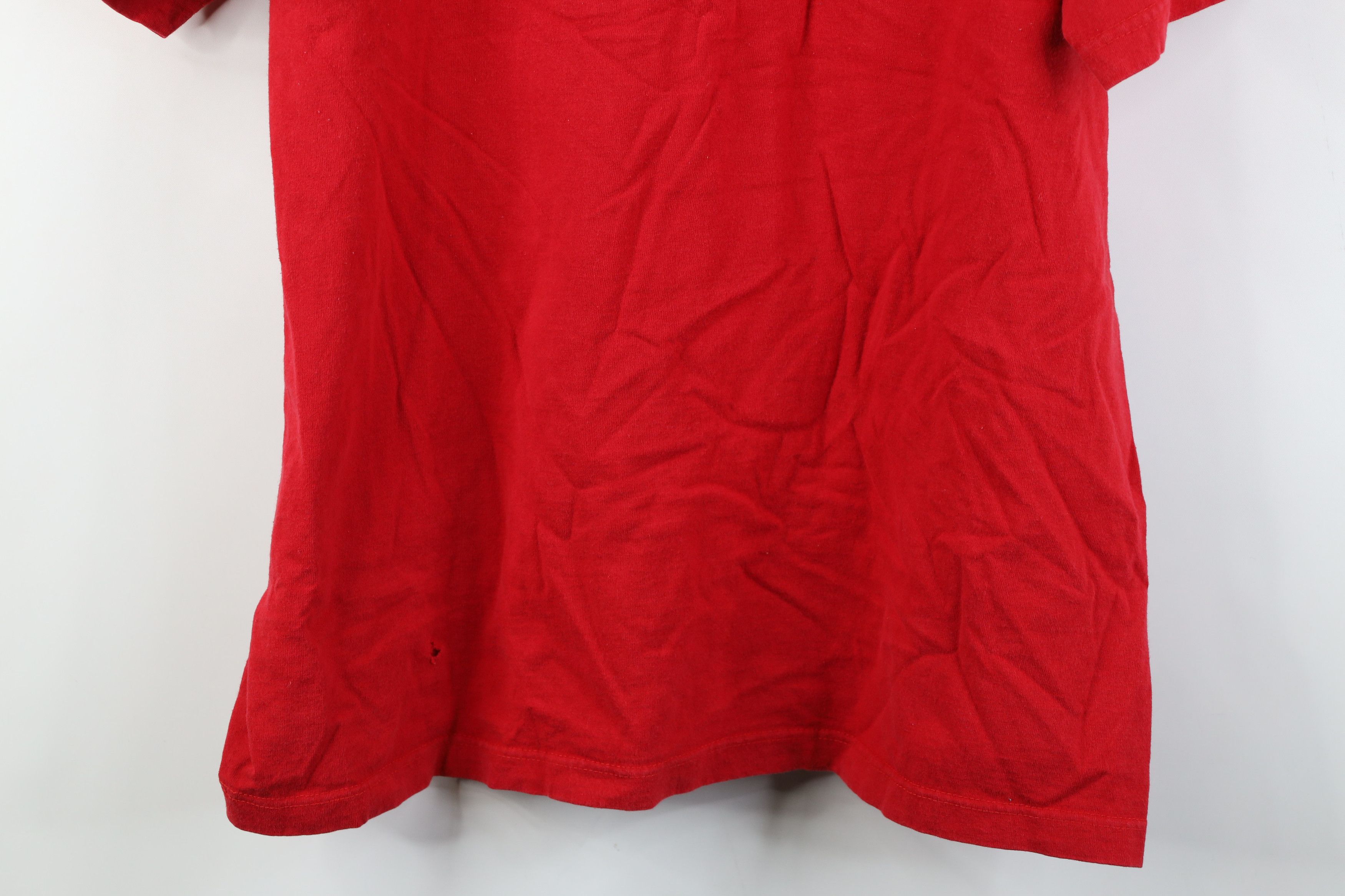Ralph Lauren Vintage 90s Chaps Ralph Lauren Spell Out Crest T-Shirt Red Size US L / EU 52-54 / 3 - 12 Thumbnail