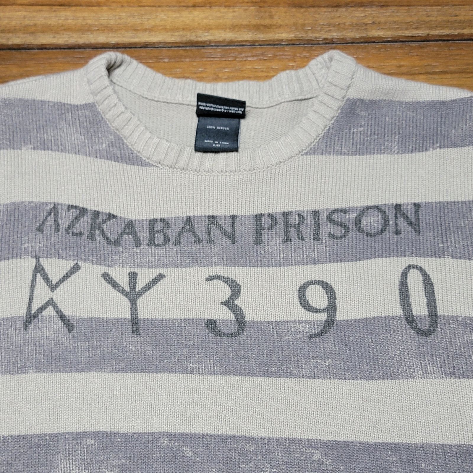 Other Harry Potter LS Striped Knit Sweater "Azkaban Prison" -Large Size US L / EU 52-54 / 3 - 3 Thumbnail