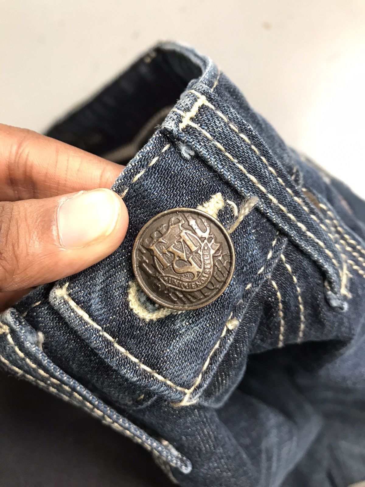 Japanese Brand Vintage Evisu inspired crazy patterns printed seagull short Size 29" - 11 Thumbnail