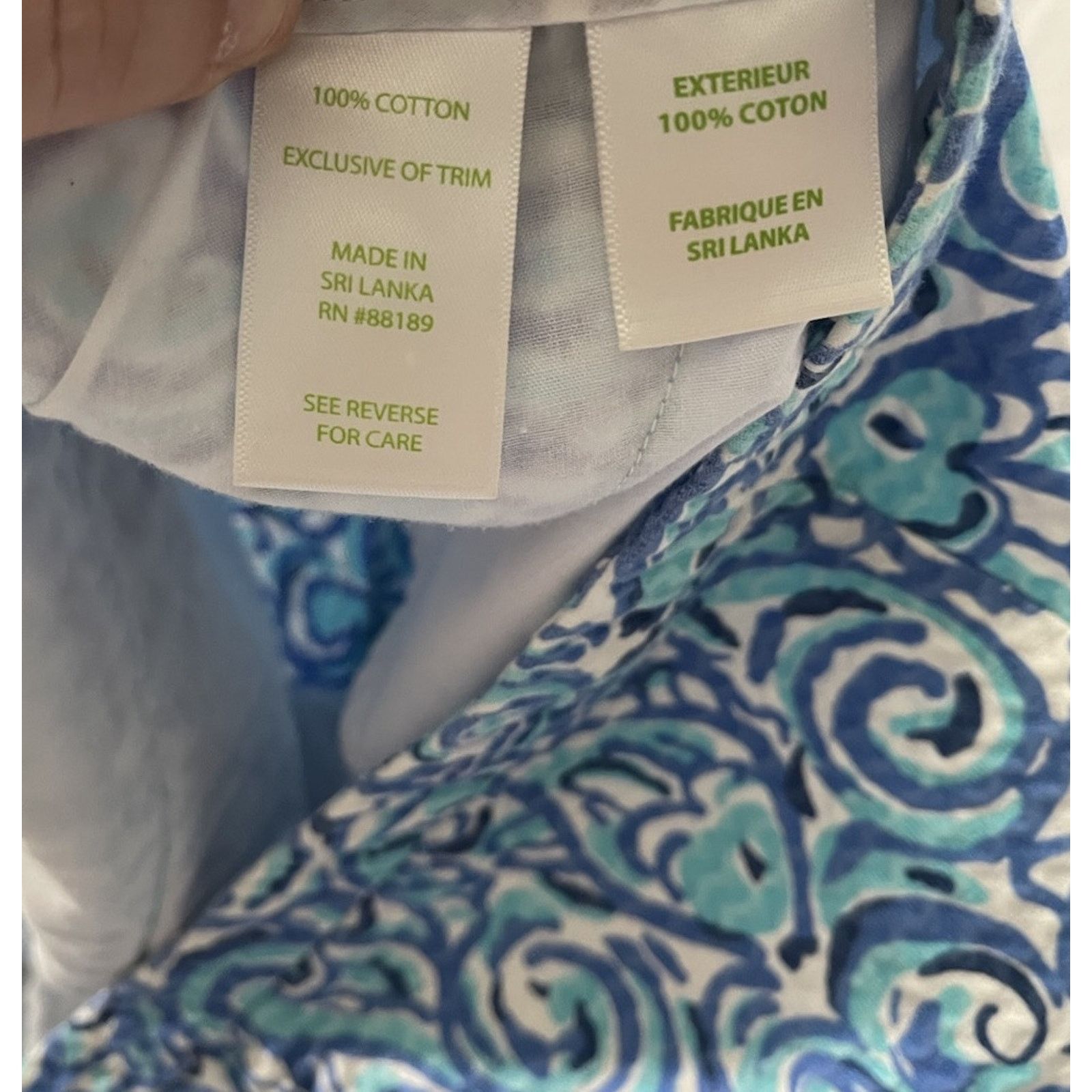Lilly Pulitzer Lilly Pulitzer Adie Shorts 6 Blue White Green Fish Displays Size 28" / US 6 / IT 42 - 3 Thumbnail