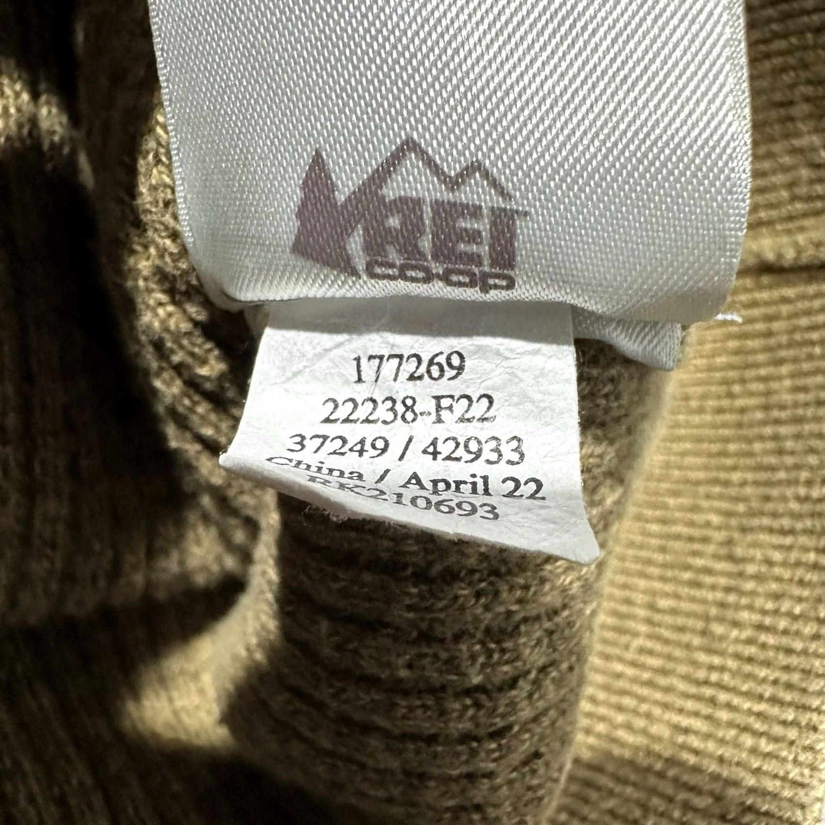 Vintage REI Co-op Sweater Womens XL Olive Green Wallace Lake Waffle Knit Thermal EUC Size XL / US 12-14 / IT 48-50 - 6 Thumbnail