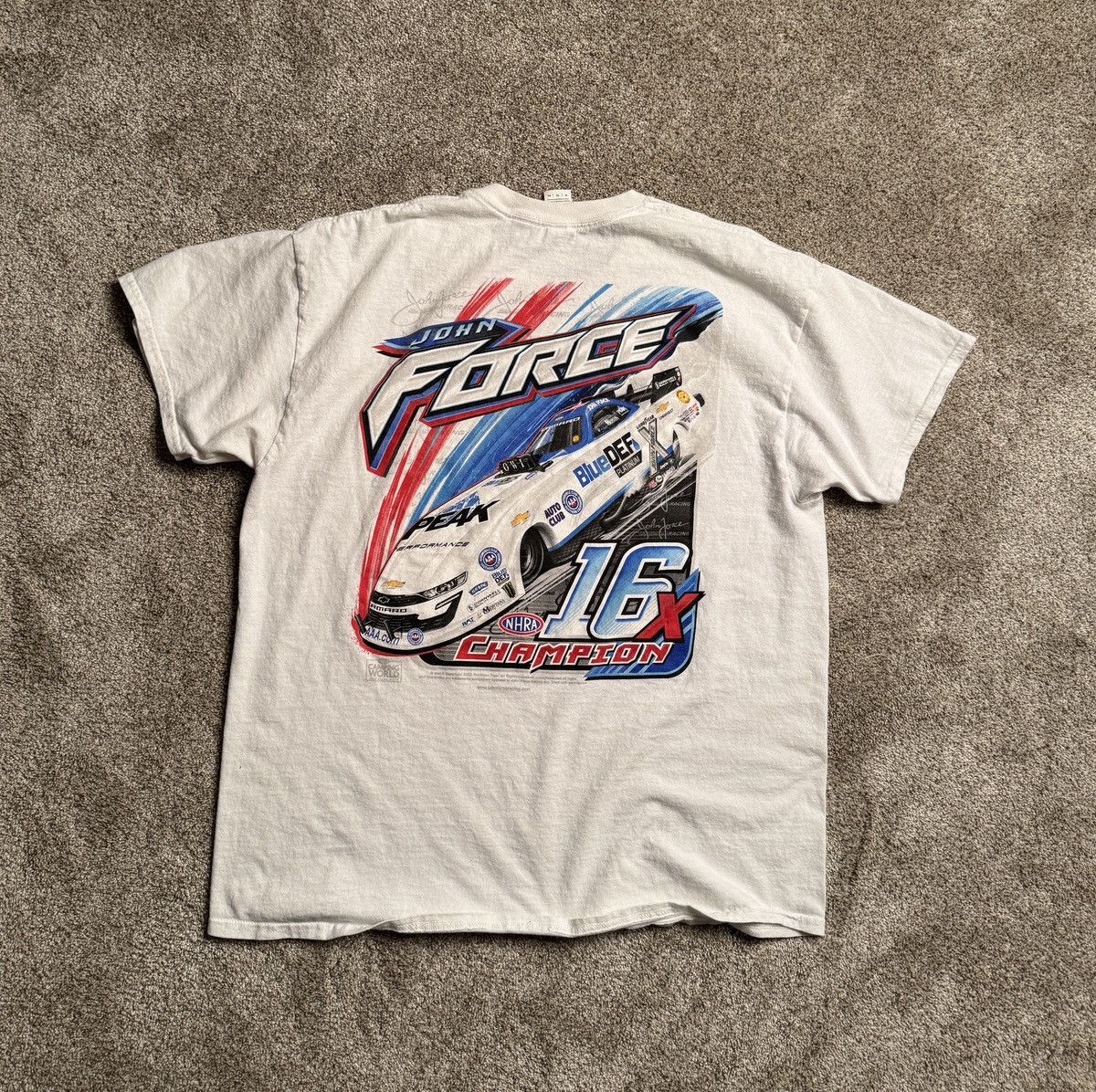 Gildan WHITE GILDAN “JOHN FORCE” GRAPHIC TEE Size US XL / EU 56 / 4 - 1 Thumbnail