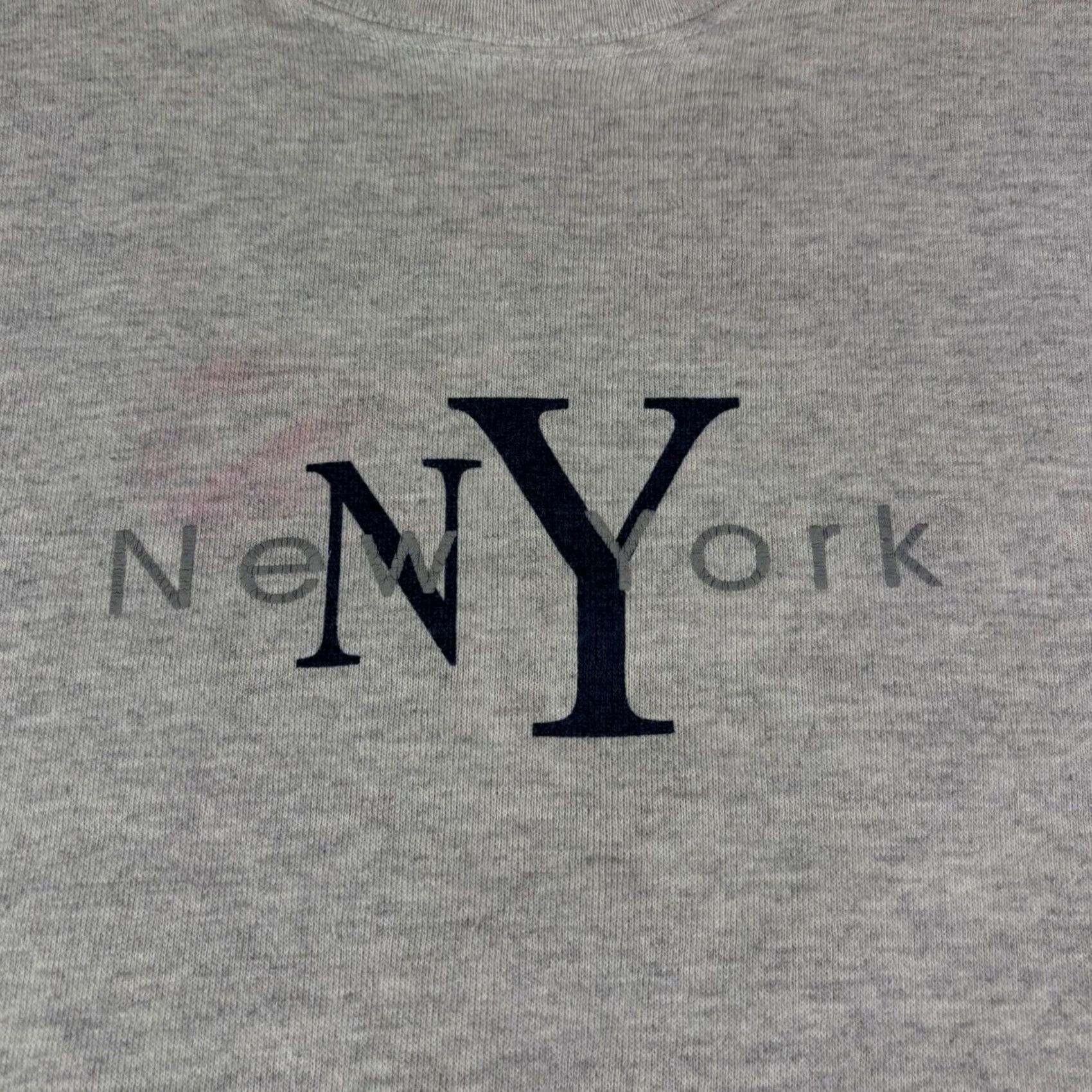 Tultex VINTAGE Tultex NY New York Graphic Sweatshirt Heather Gray Large 90s Size US L / EU 52-54 / 3 - 6 Thumbnail