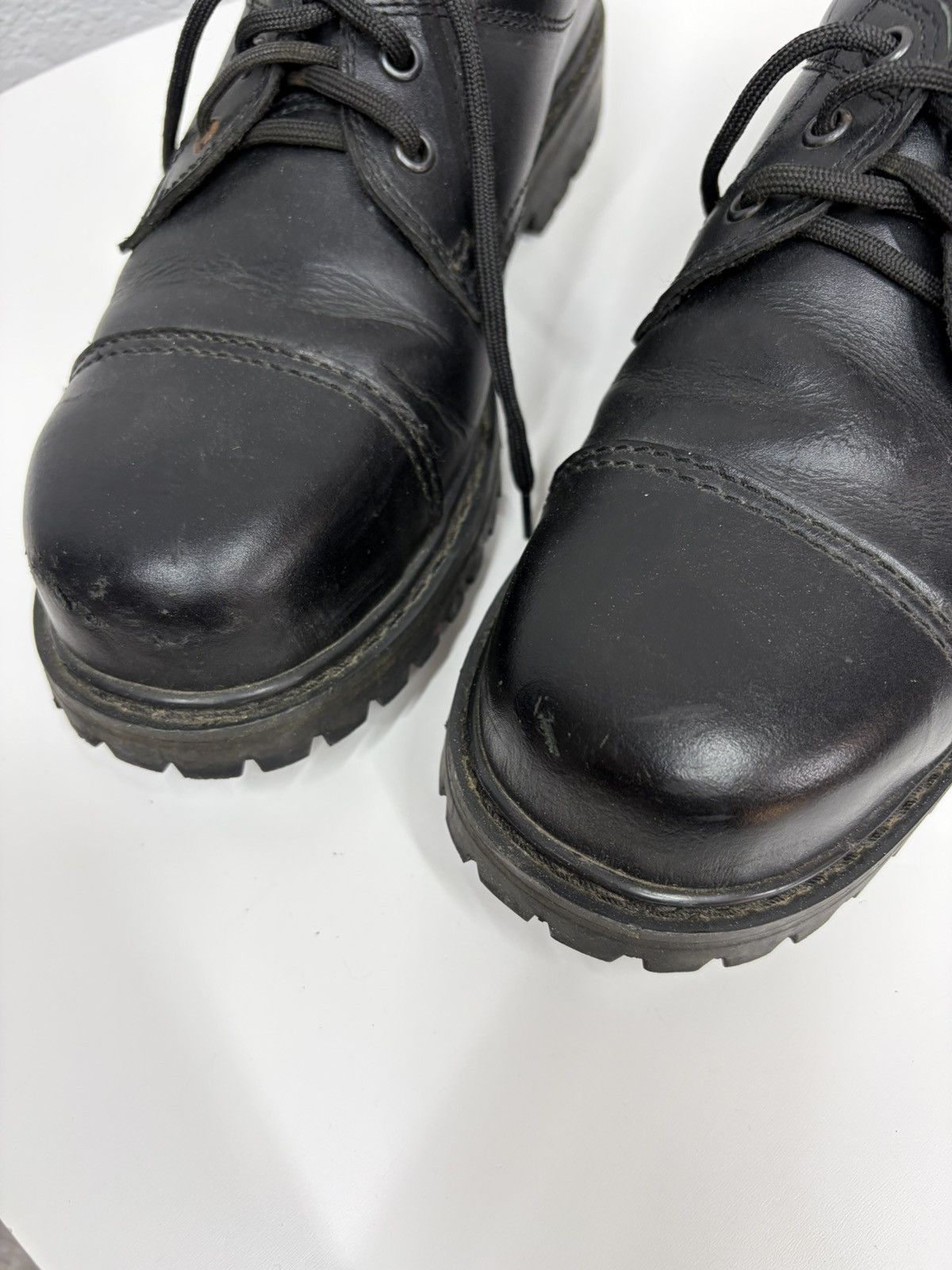 Undercover Vintage Y2K Guidi CCP Style Distressed Leather Biker Boots Size US 10.5 / EU 43-44 - 12 Thumbnail
