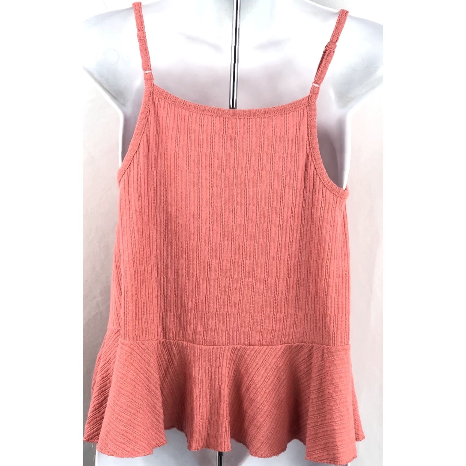 Old Navy Old Navy Tank Top XS Mauve V-Neck Boho Ruffle Swing Halter Camisole Beech Beach Hippie Retro 90s Womens Shirt Sized XS Size XS / US 0-2 / IT 36-38 - 3 Thumbnail