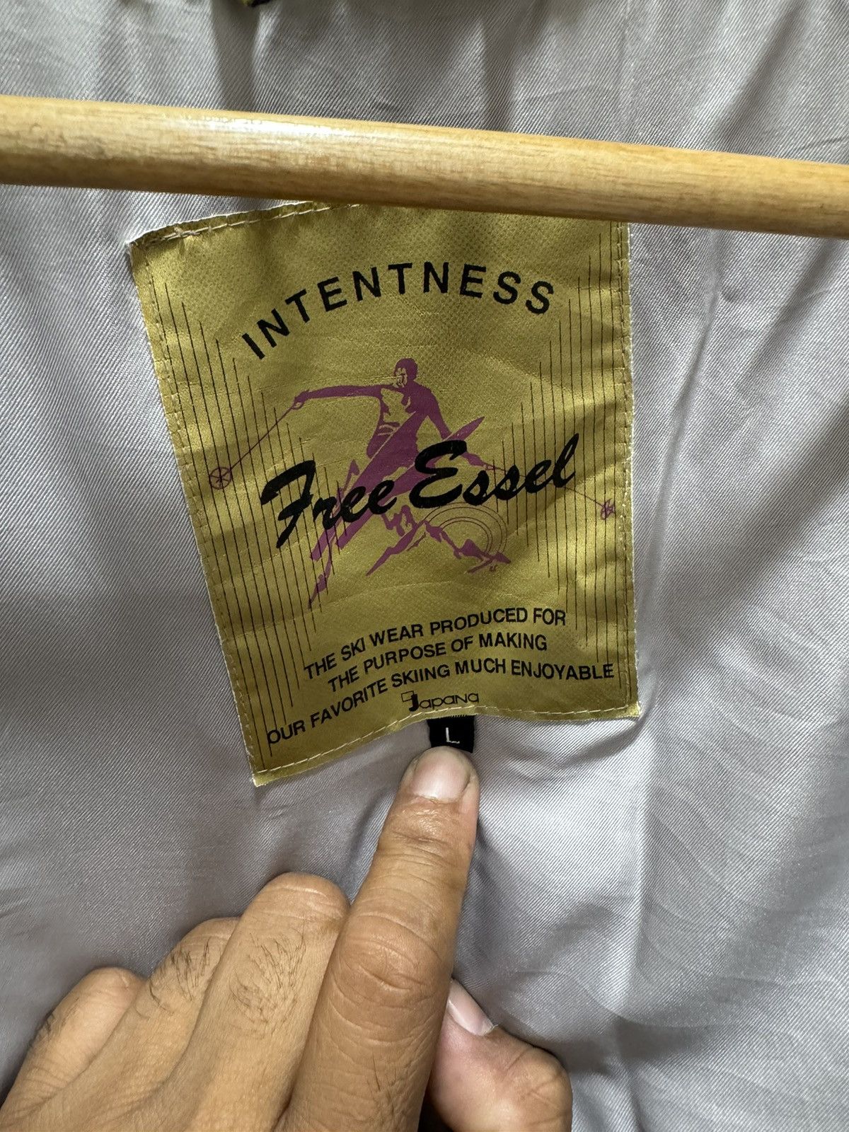 VINTAGE INTENTNESD FREE ESSEL MULTICOLOUR SKI JACKET
