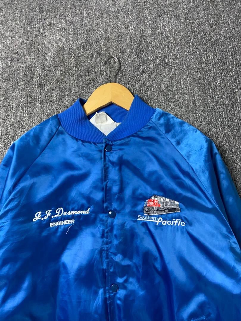 Japanese Brand West Ark Brand Embroidered Satin Bomber Jacket (203) Size US L / EU 52-54 / 3 - 9 Thumbnail