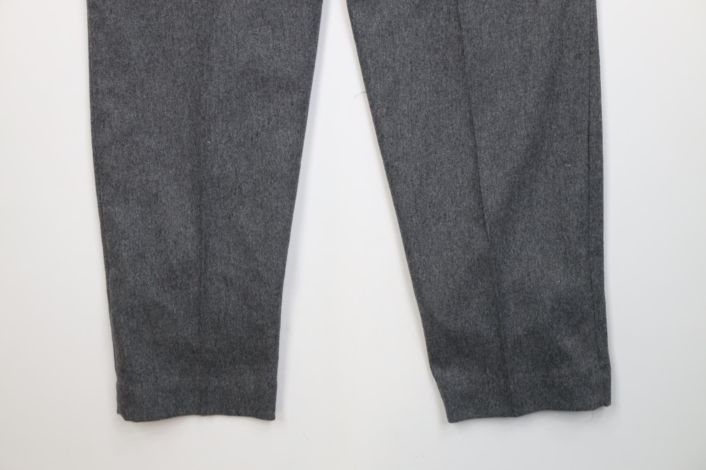 Vintage Vintage 70s 80s Streetwear Wool Tapered Leg Chino Pants Gray Size 32" / US 10 / IT 46 - 12 Thumbnail