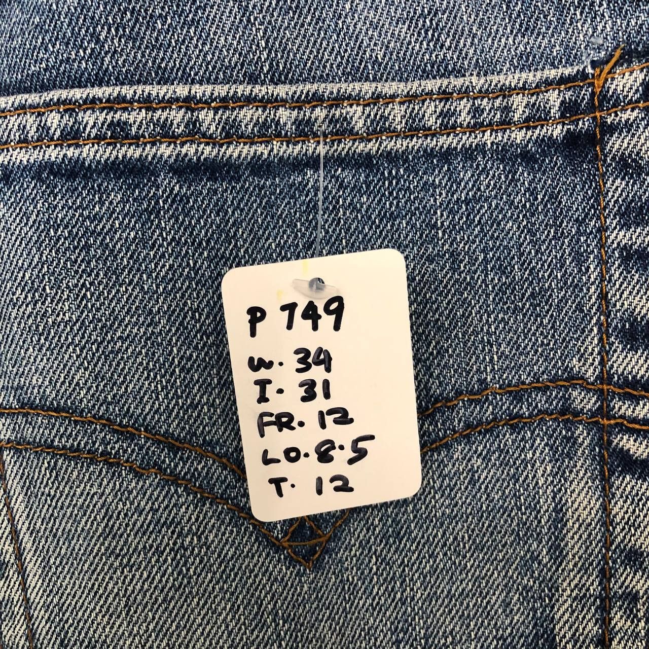 Levi's P749 VTG 502 SELVEDGE LEVI'S JEANS Size US 34 / EU 50 - 15 Thumbnail