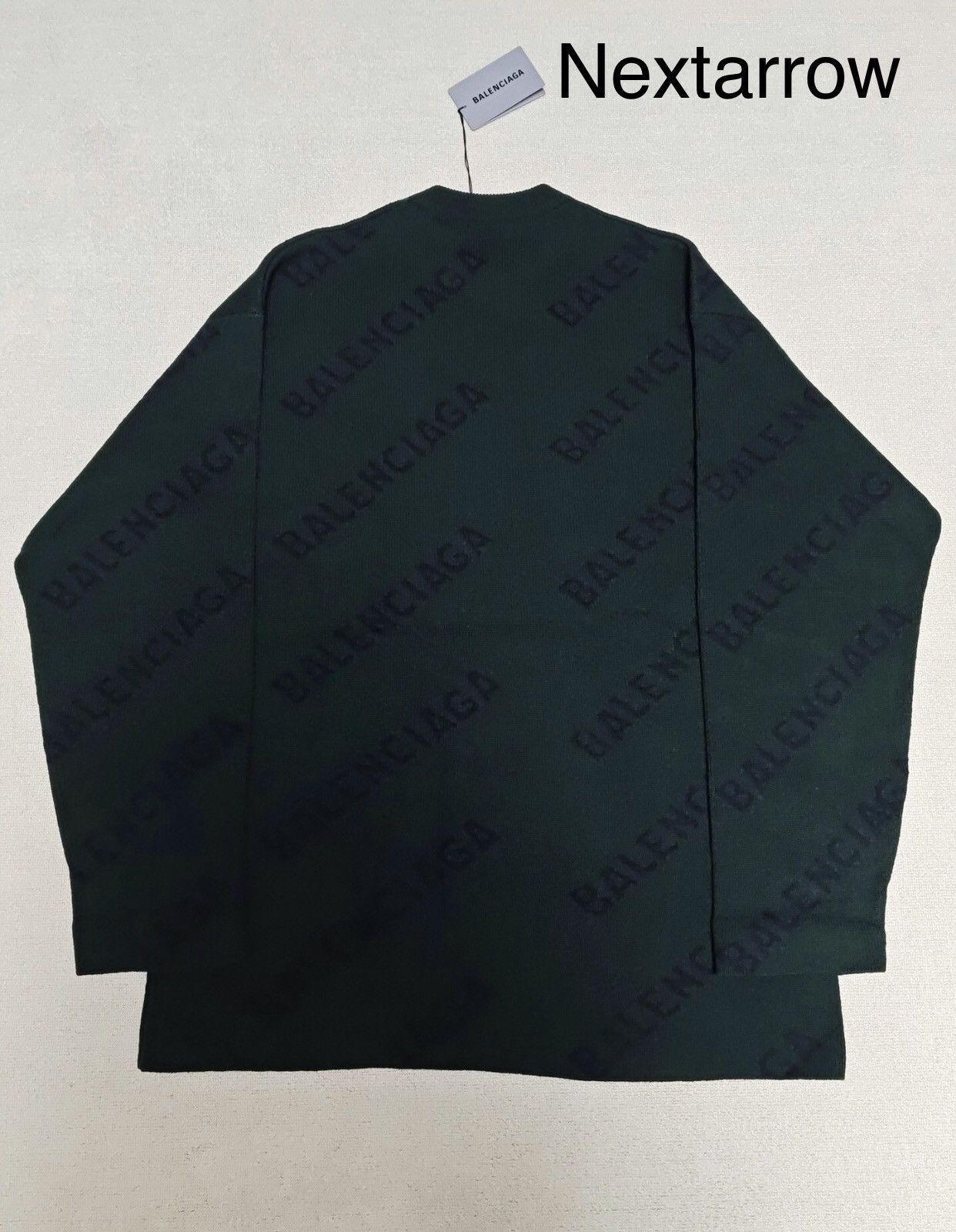 Balenciaga Balenciaga logo printed jacquard sleeved knitted sweater Size US S / EU 44-46 / 1 - 2 Thumbnail