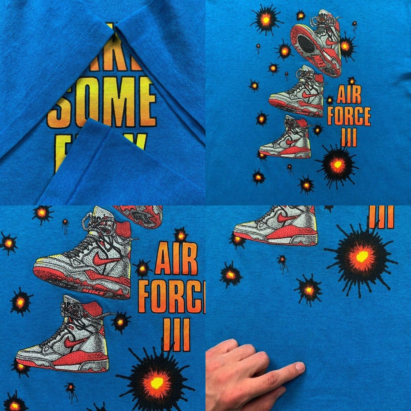 Nike Nike Air Force T-Shirt Nike Air Vintage Blue Crew Neck Short Sleeve Unisex 80s 90s USA Graphic Tee / 1980s Size L Men’s Men’s Size US L / EU 52-54 / 3 - 8 Thumbnail
