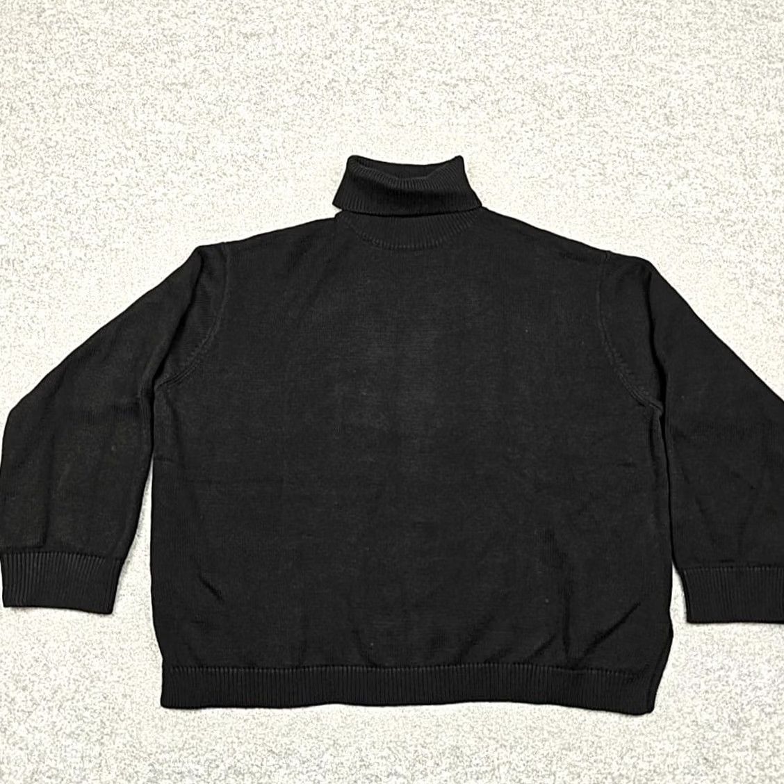 Vintage Ali Golden Sweater Womens XS/S Black Cotton Wool Turtleneck Knit Pullover Size XS / US 0-2 / IT 36-38 - 2 Thumbnail