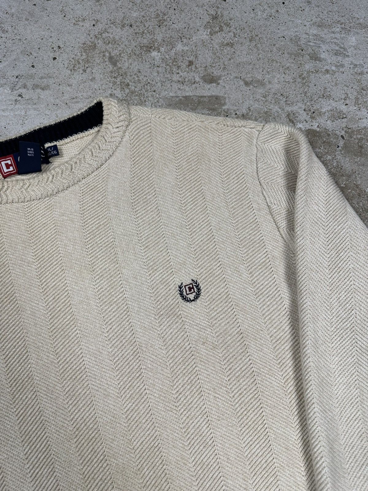 Chaps Ralph Lauren × Polo Ralph Lauren × Vintage Vintage Y2K Chaps Ralph Lauren Beige Knit Sweater Jumper Size US XL / EU 56 / 4 - 4 Thumbnail