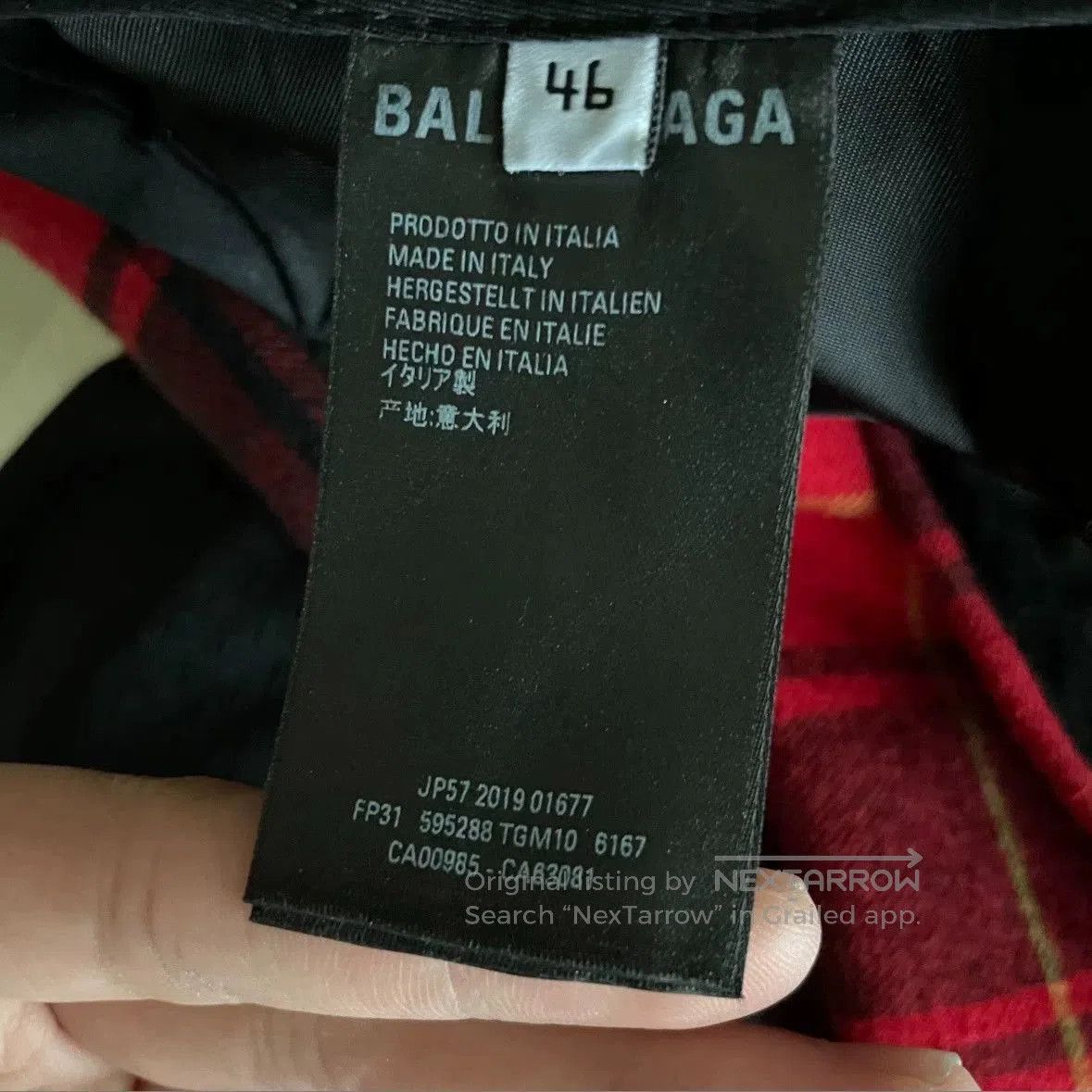 Balenciaga Red Plaid Casual Pants Size 30. Size US 30 / EU 46 - 3 Thumbnail