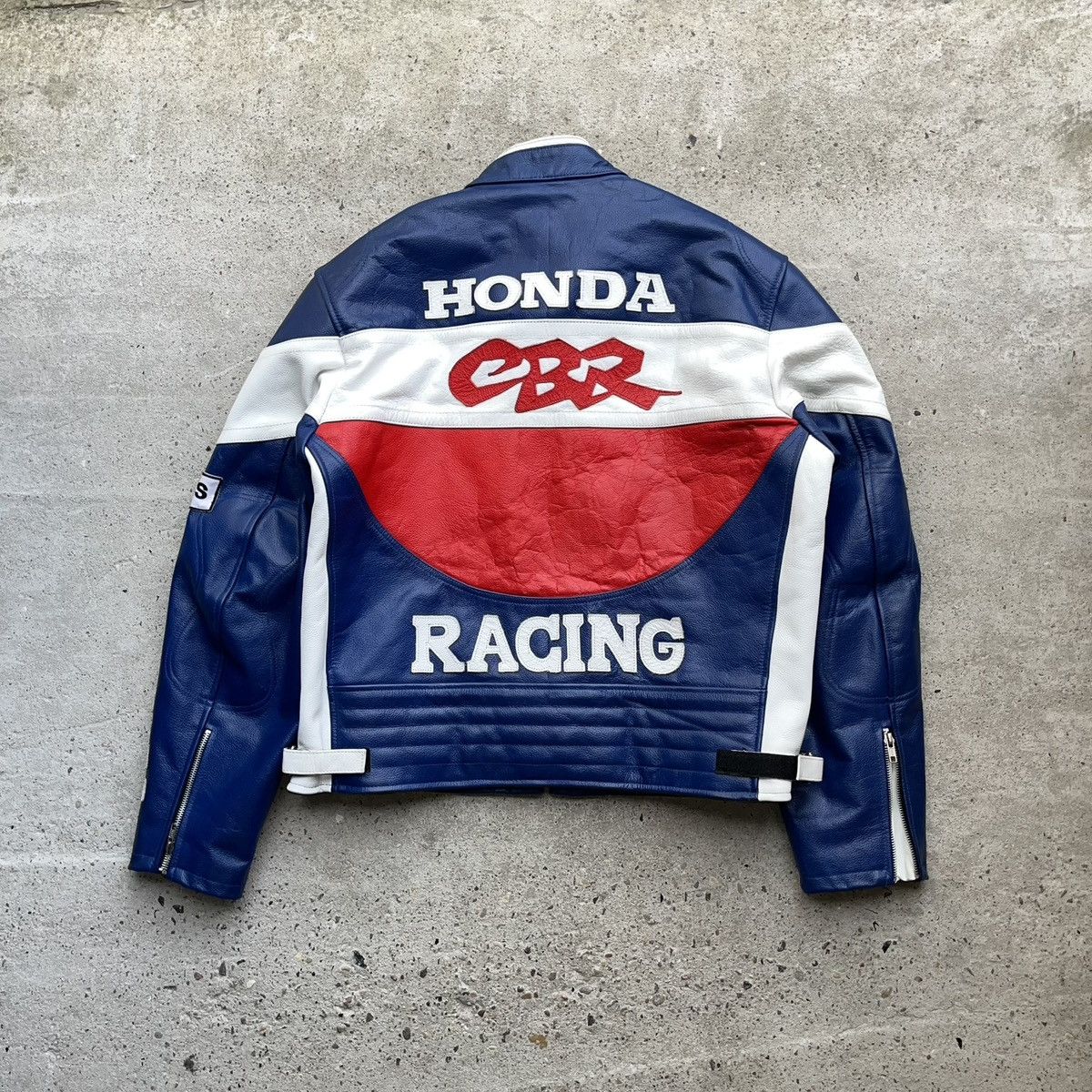 Honda × Vintage HONDA CBR LEATHER RACING JACKET MOTOR VINTAGE MOTOCYCLE Size US XL / EU 56 / 4 - 2 Thumbnail