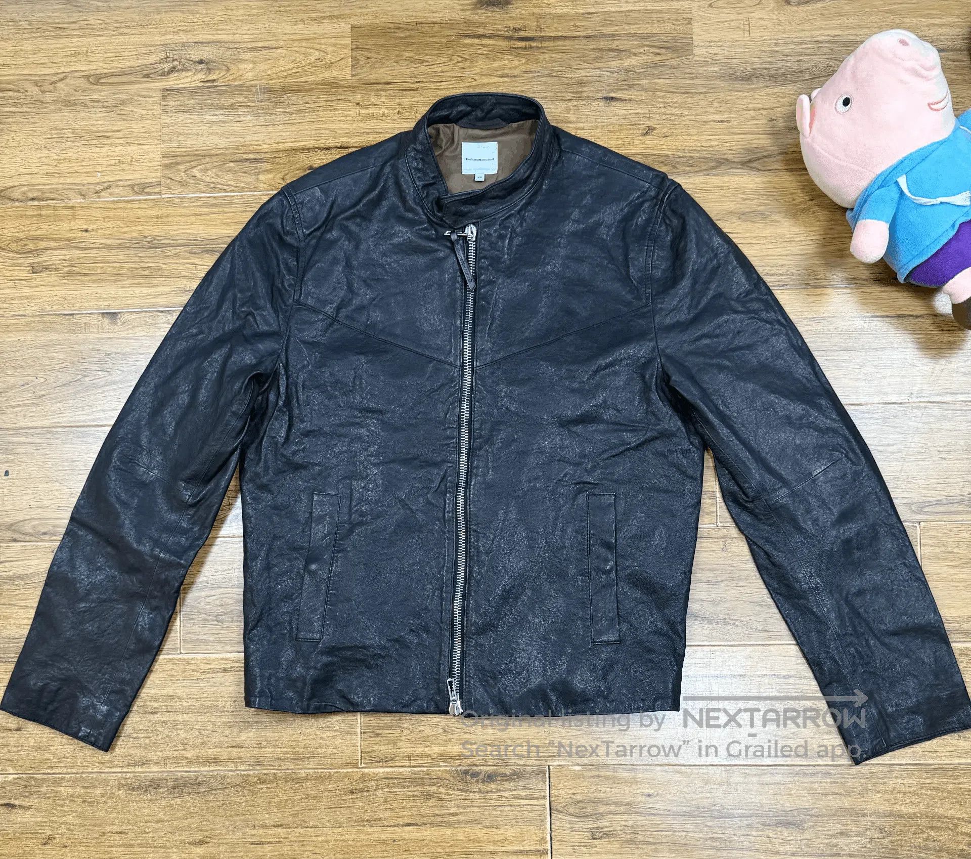 Costume National Black Lambskin Leather Jacket for Men. Size US M / EU 48-50 / 2 - 1 Thumbnail