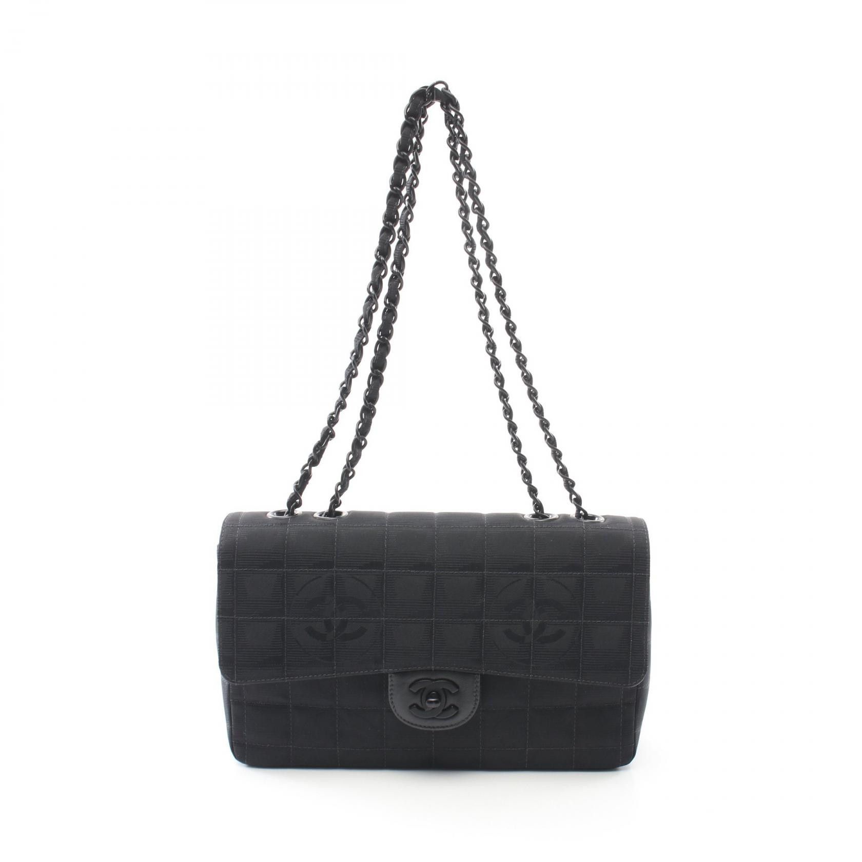 Chanel Chanel New Travel Line Nylon Canvas Shoulder Bag Canvas Shoulder Bag A15285 in Black, Women's