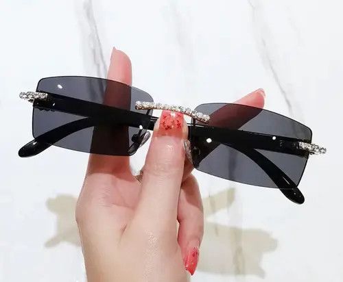 Electric Visual Hirose x Aoba Rimless Diamond Sunglasses Size ONE SIZE - 6 Thumbnail