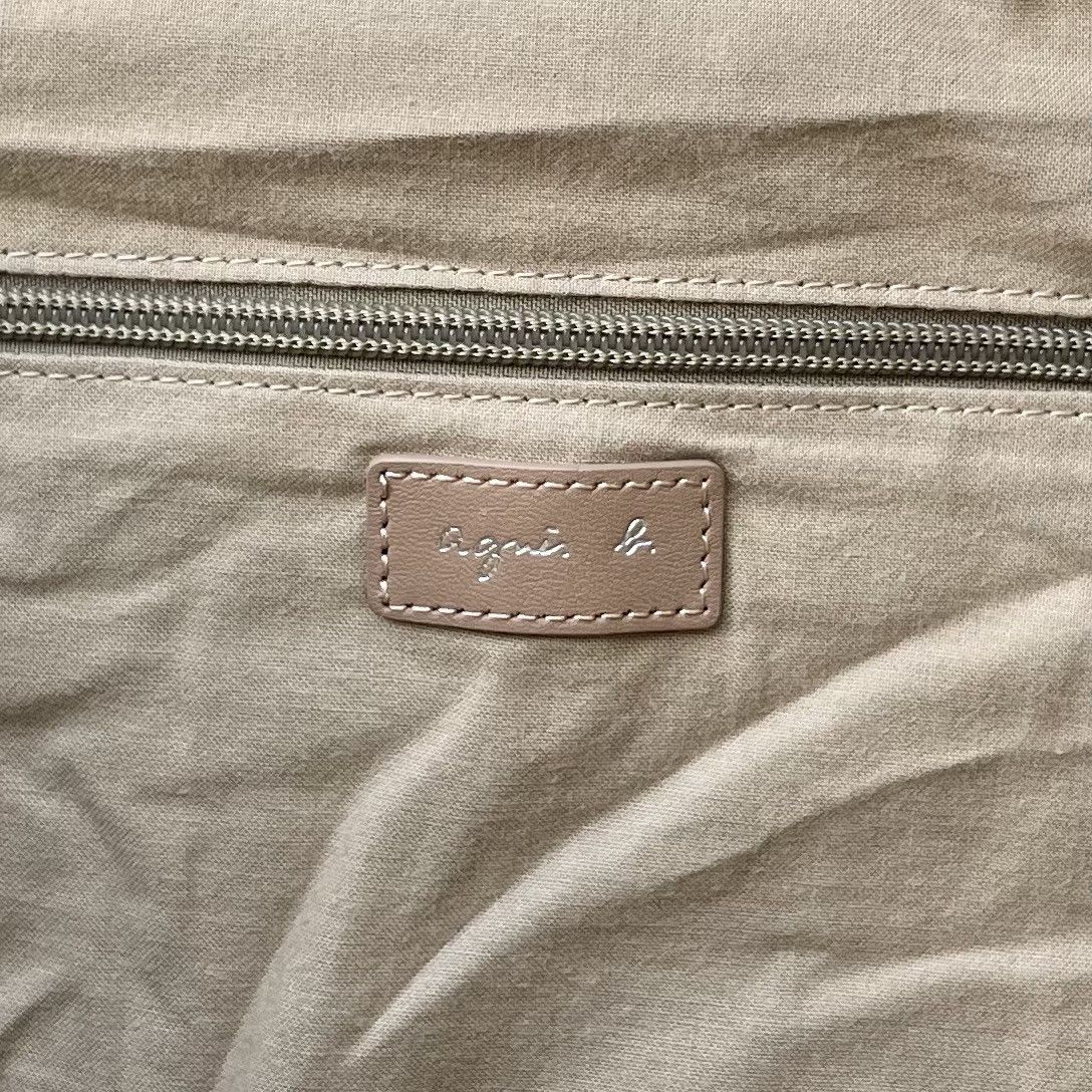 agnes b. Beige Leather Tote Bag Size ONE SIZE - 13 Thumbnail