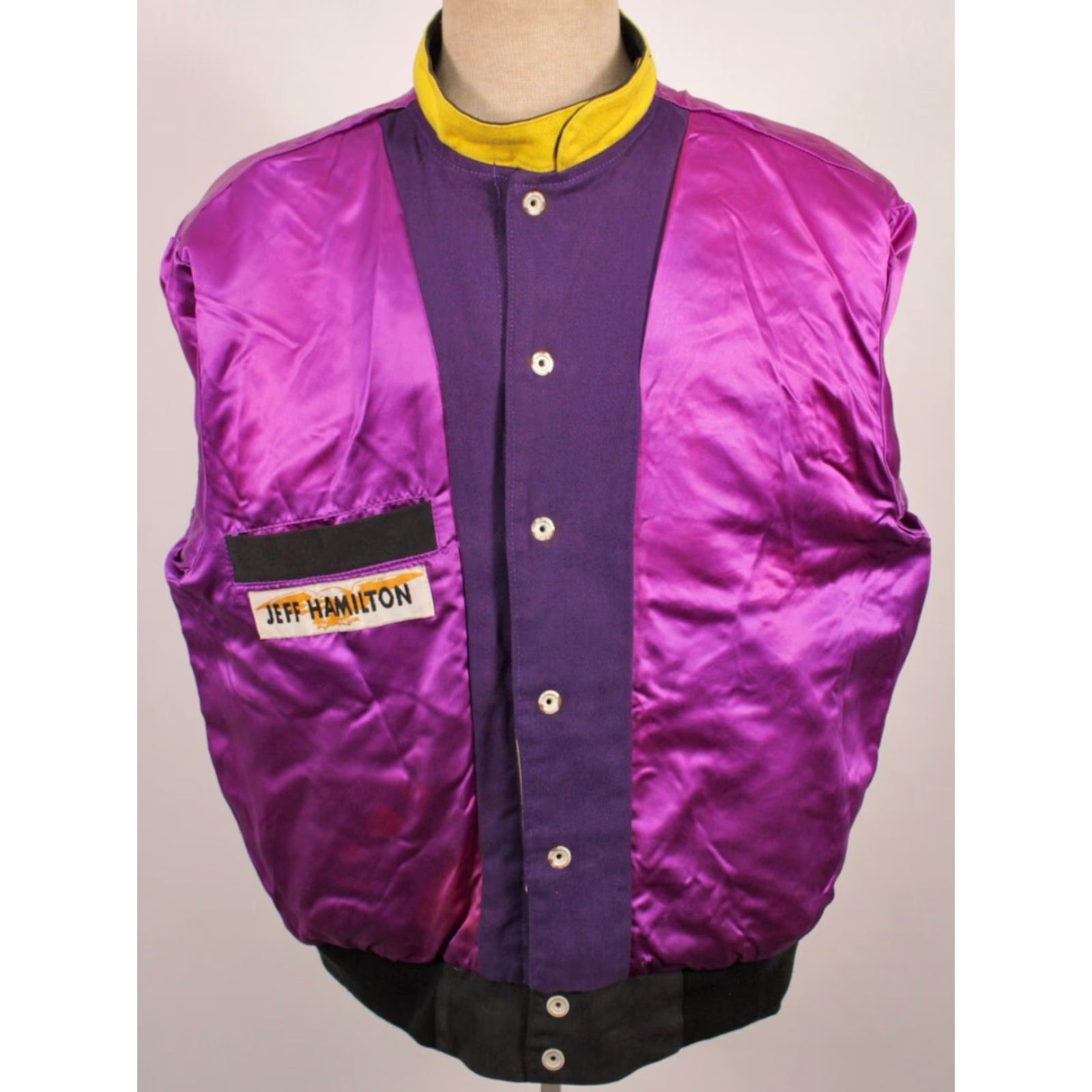 Hamilton VINTAGE Jeff Hamilton Basketball Shirt S Purple 90s LA Lakers Mens Size US S / EU 44-46 / 1 - 4 Thumbnail