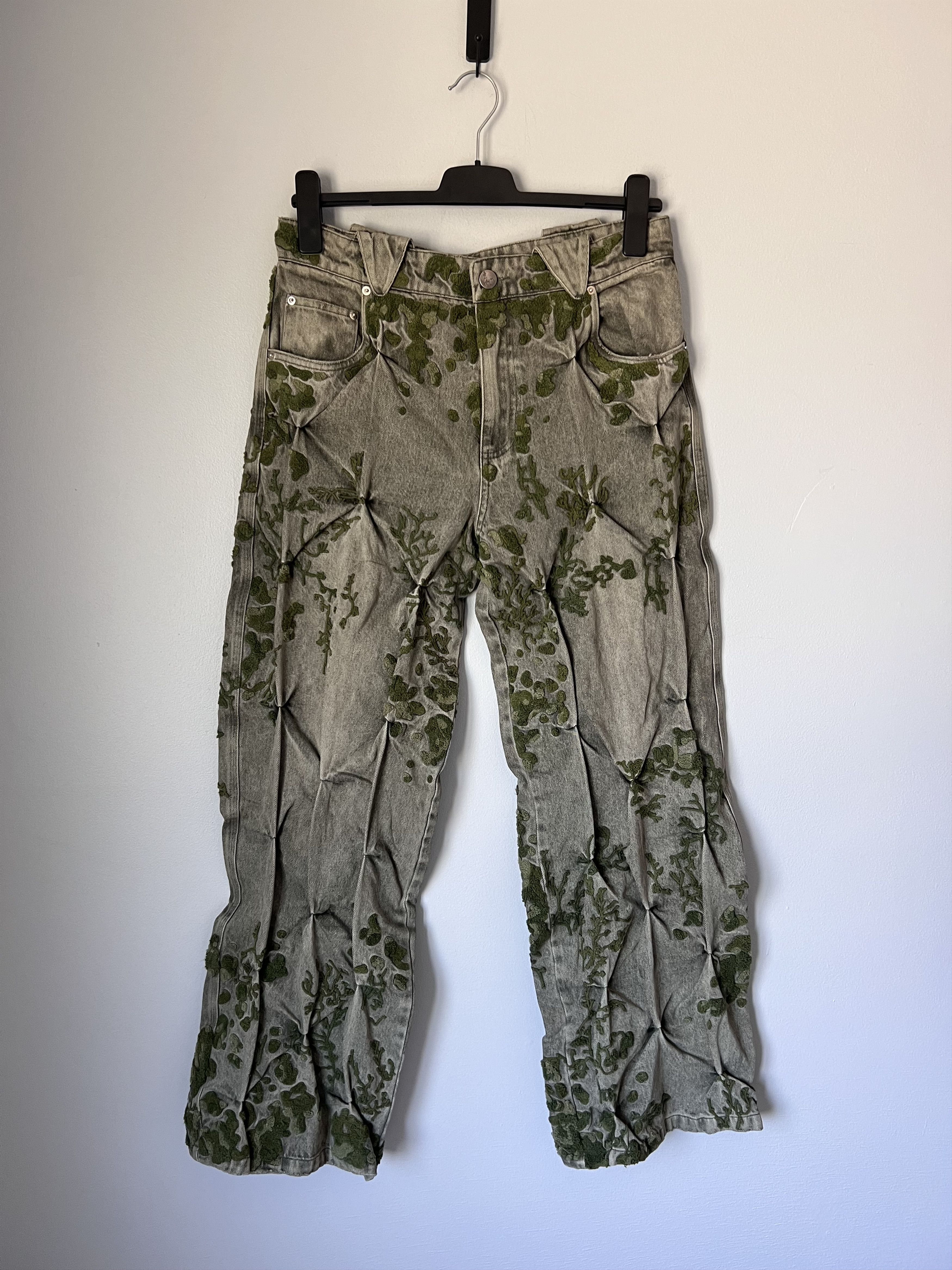 Bad Son Bad Son Moss Overgrowth Denim Jeans | Grailed