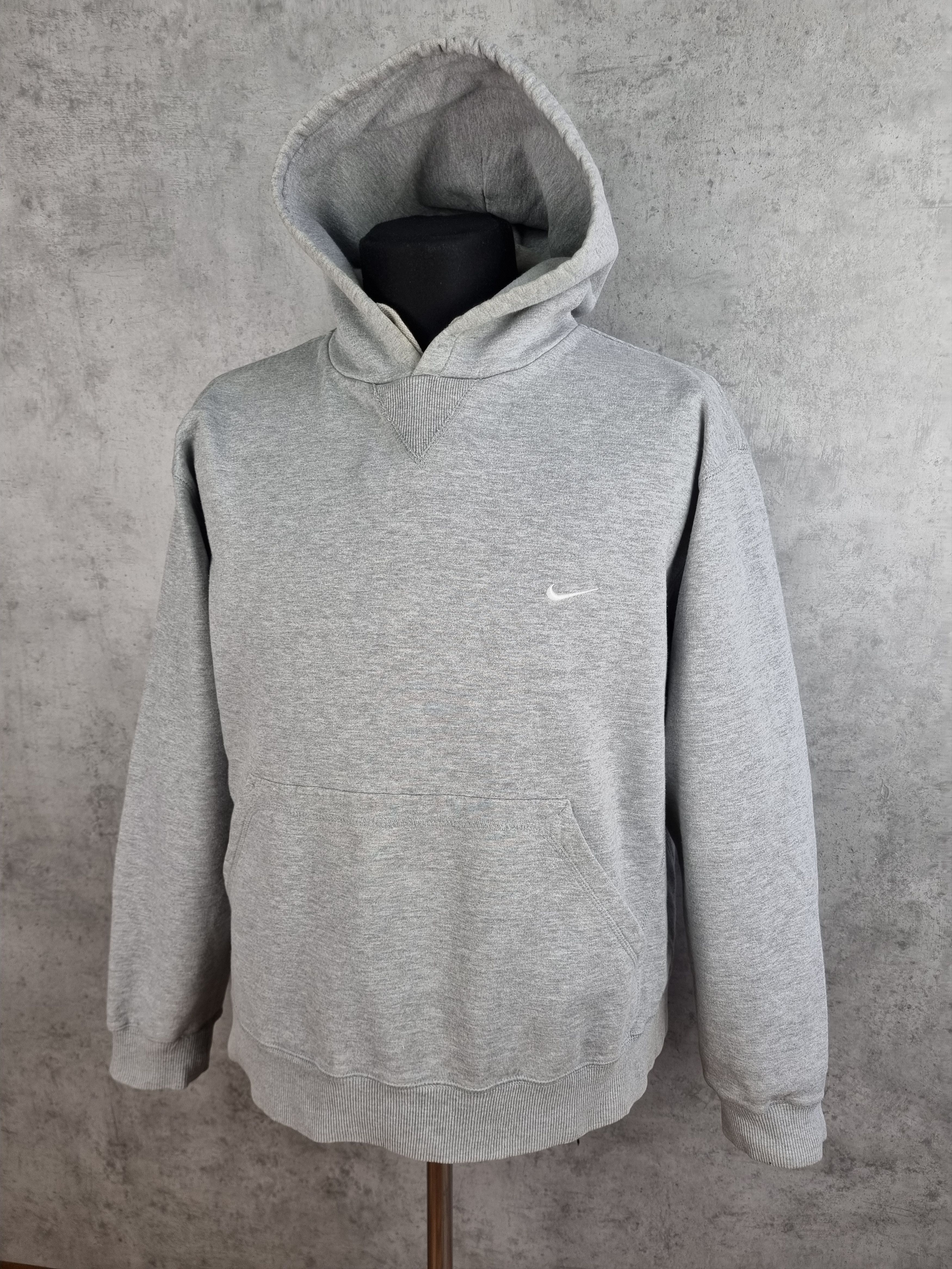 Nike × Vintage Vintage NIKE Swoosh Grey Hoodie Travis Scott Style Size US M / EU 48-50 / 2 - 5 Thumbnail
