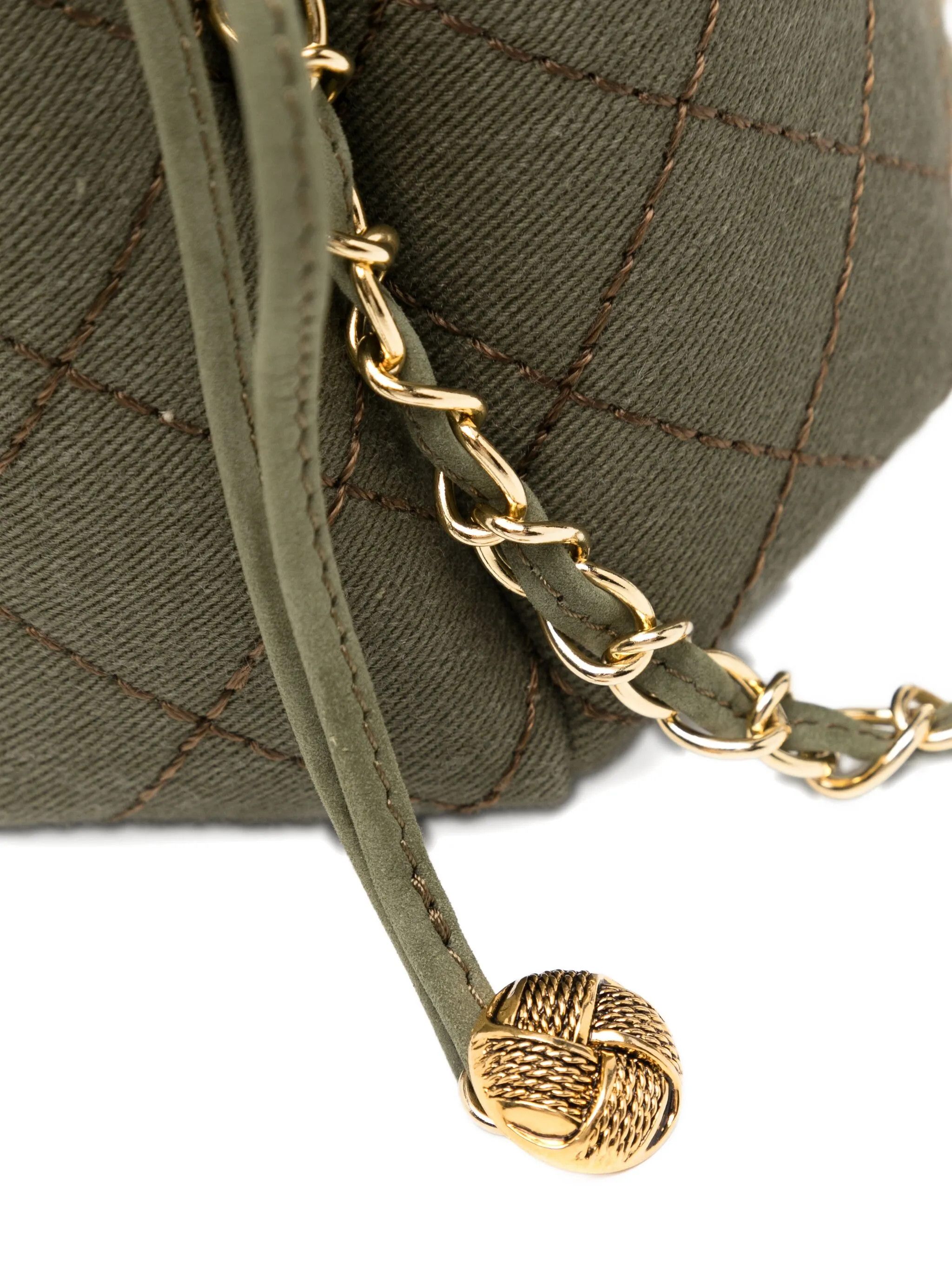 READYMADE READYMADE Quilted Embellished Military Canvas Crossbody Bag Size ONE SIZE - 6 Thumbnail