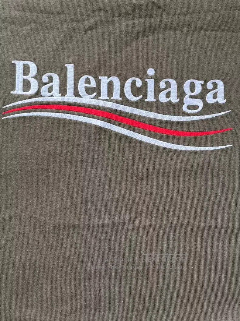 Balenciaga Balenciaga Logo letter print round neck short-sleeved T-sh Size US XL / EU 56 / 4 - 4 Thumbnail