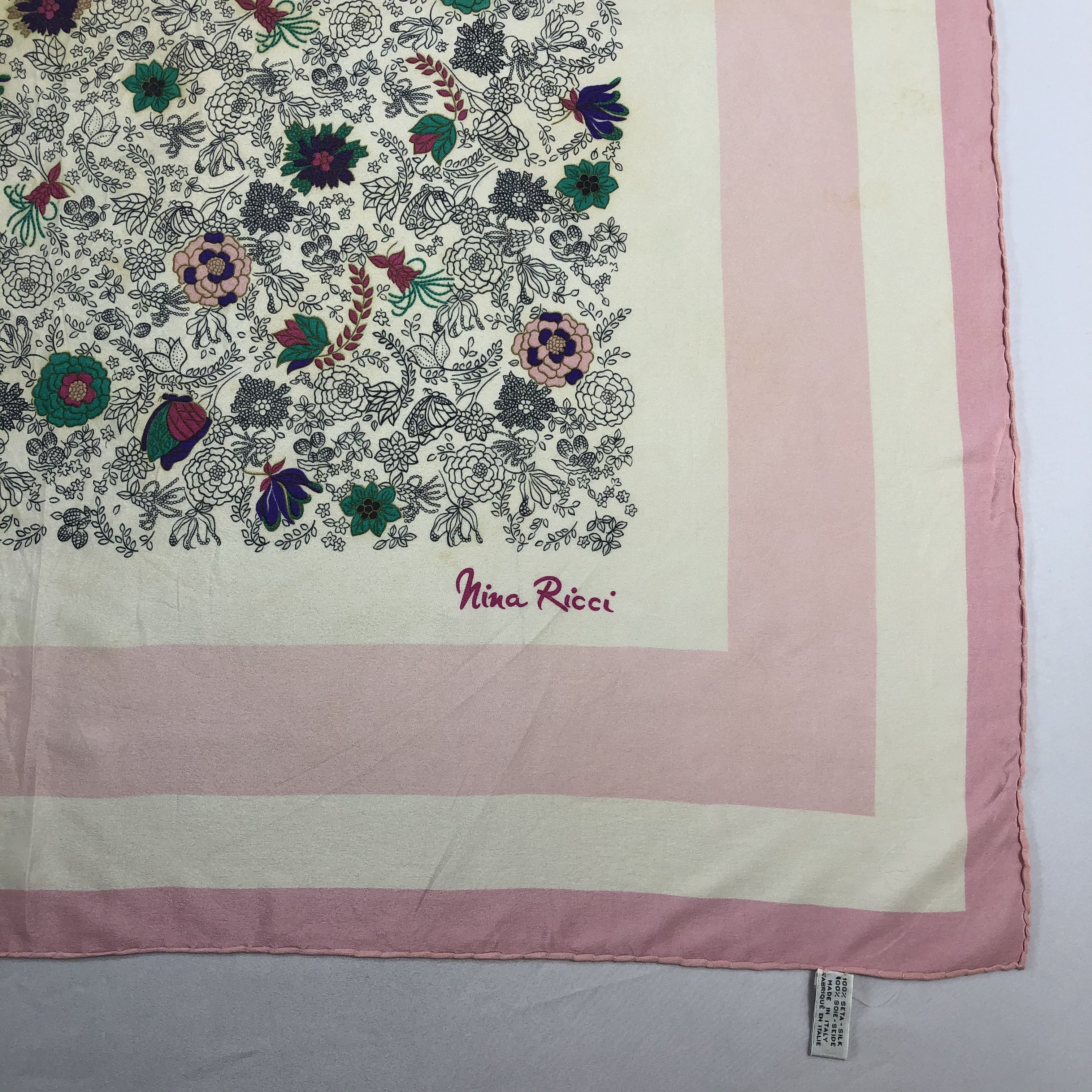 Nina Ricci Vintage Nina Ricci Silk Scarf Size ONE SIZE - 4 Thumbnail