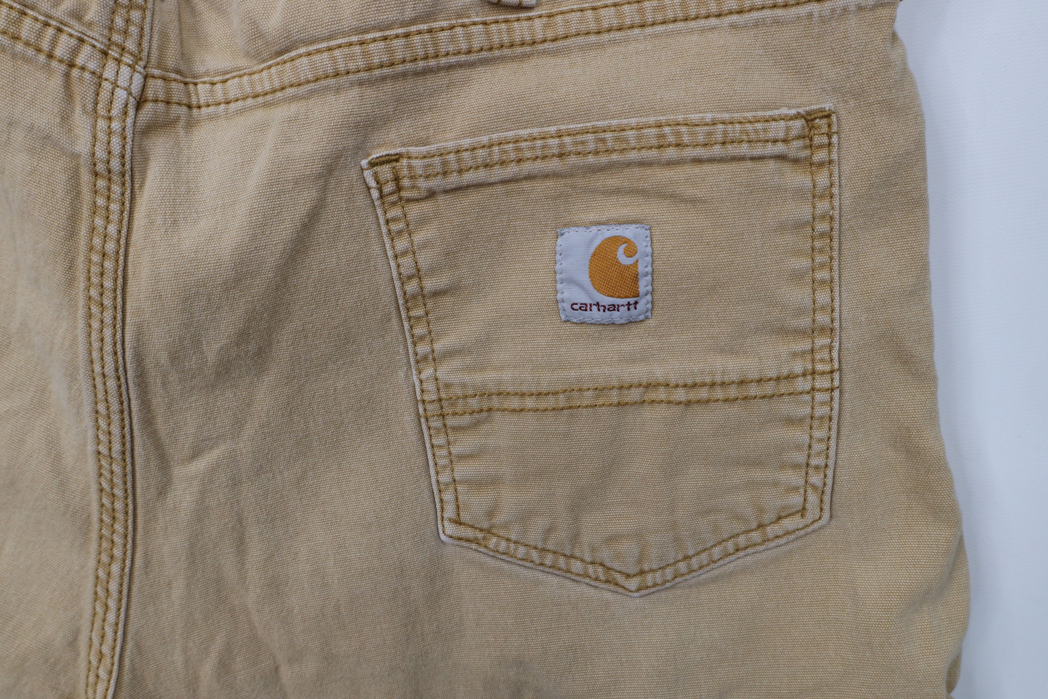 Carhartt × Vintage Vintage Y2K Carhartt Relaxed Wide Leg Canvas Dungaree Pants Size US 42 / EU 58 - 13 Thumbnail
