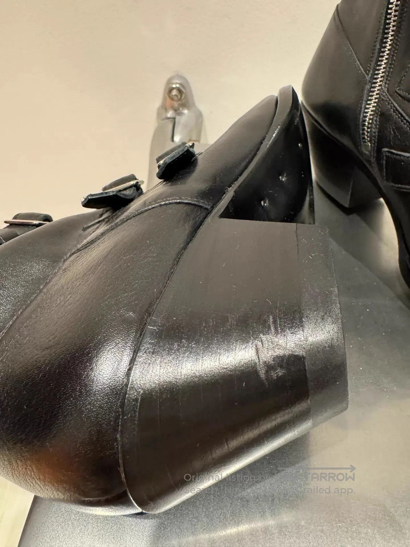 Celine Black Leather Buckle Ankle Boots Size 7. Size US 7 / EU 40 - 7 Thumbnail