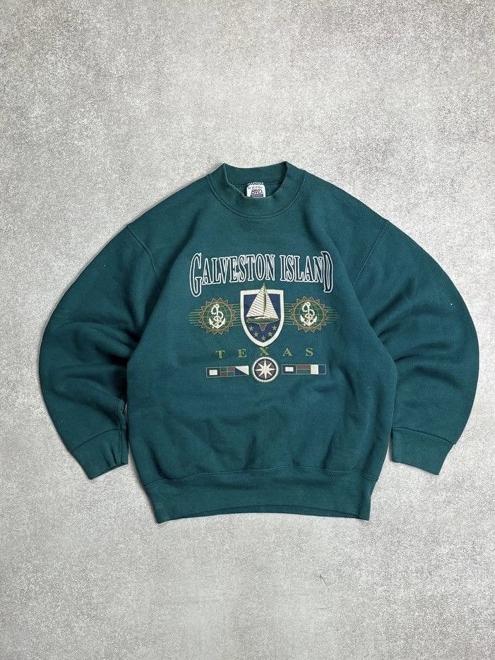 Vintage Vintage Calveston Island Boxy Sweatshirt M Size US M / EU 48-50 / 2 - 1 Thumbnail