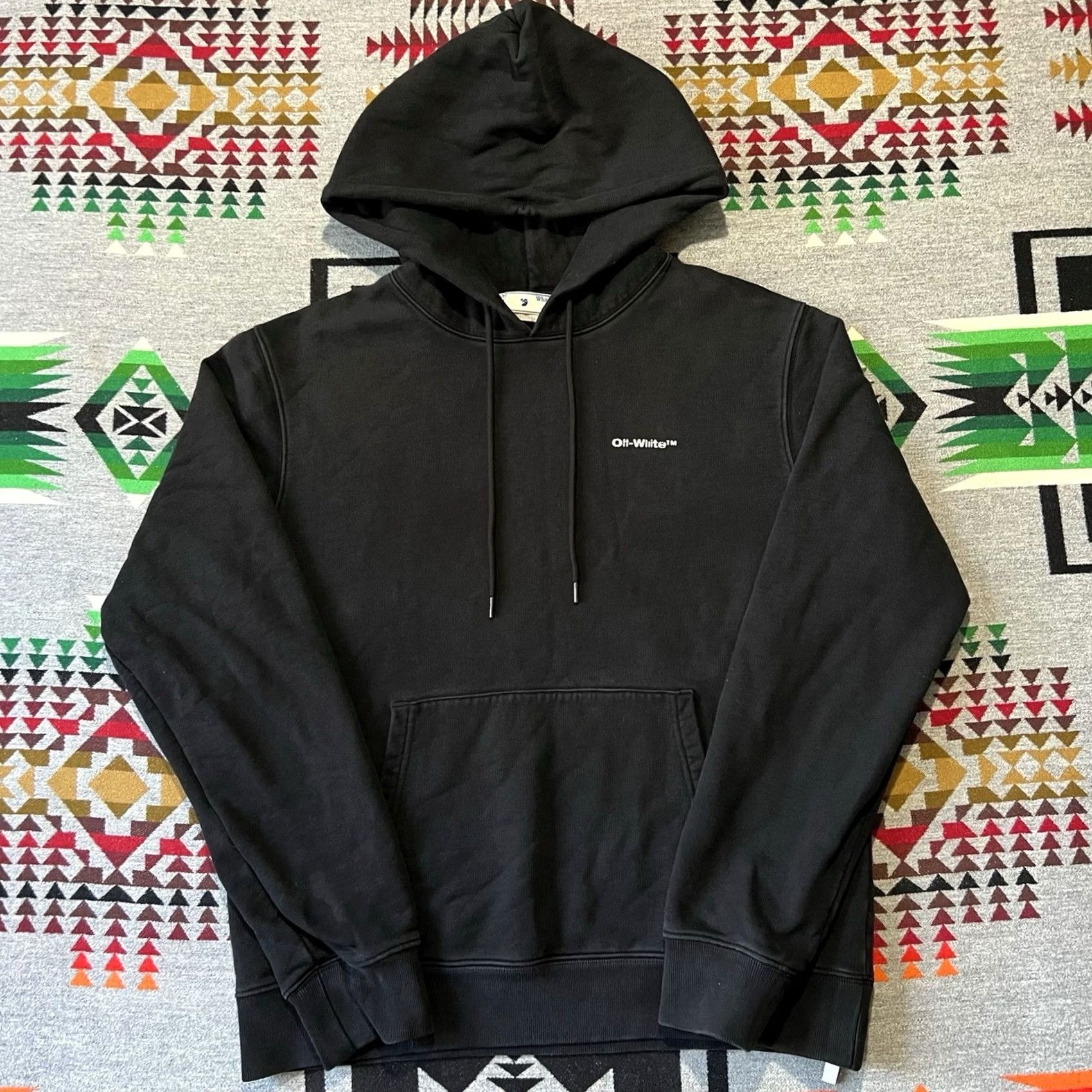 Off-White Off-White Hoodie Mens Medium Black Slim Sweatshirt Size US M / EU 48-50 / 2 - 2 Thumbnail