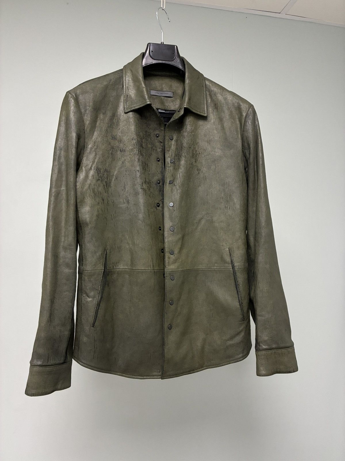 John Varvatos Kelch Leather Shirt Jacket EU 44 USA 34 small Size US S / EU 44-46 / 1 - 13 Thumbnail