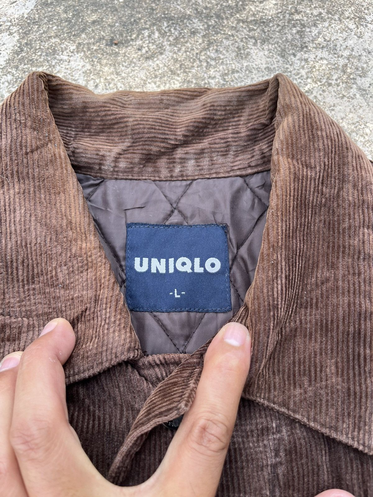 Japanese Brand × Uniqlo × Vintage ⚡️STEALS⚡️Vintage Uniqlo Courdroy Denime Jacket Size US L / EU 52-54 / 3 - 5 Thumbnail