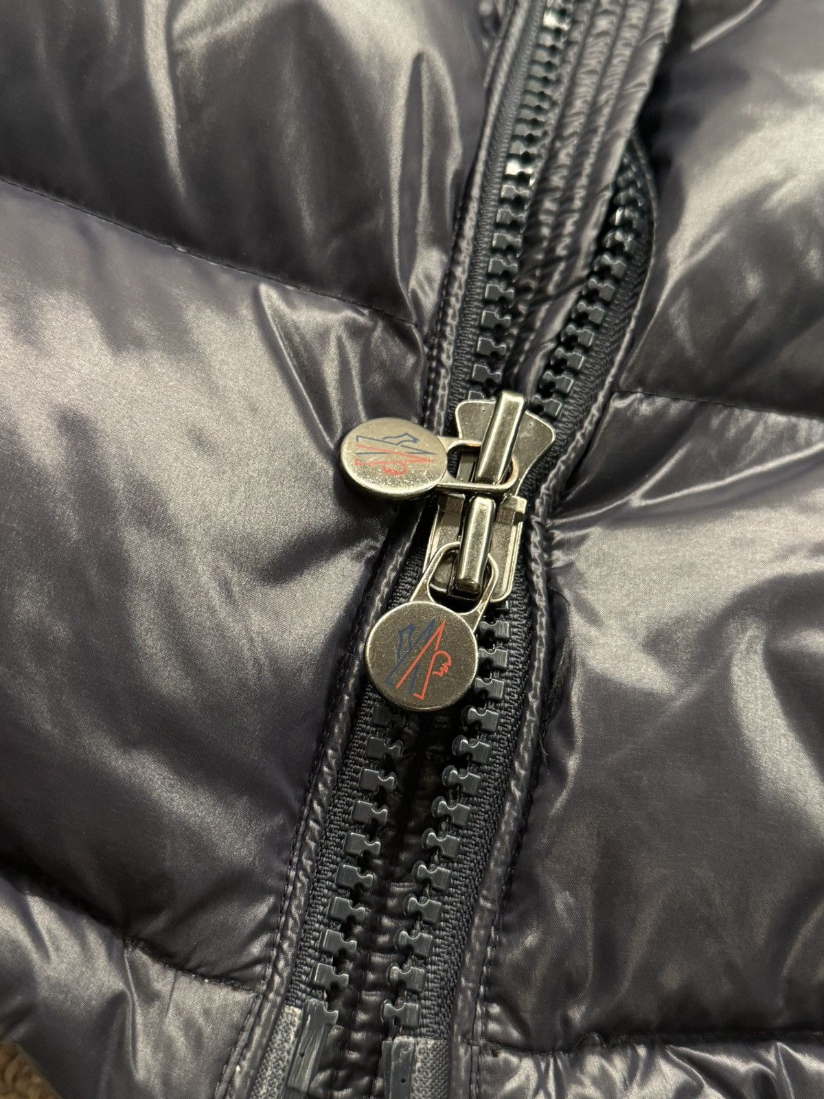 Moncler 🔵 Moncler Navy Maya Hooded Down Jacket (Size 1) Size US S / EU 44-46 / 1 - 3 Thumbnail