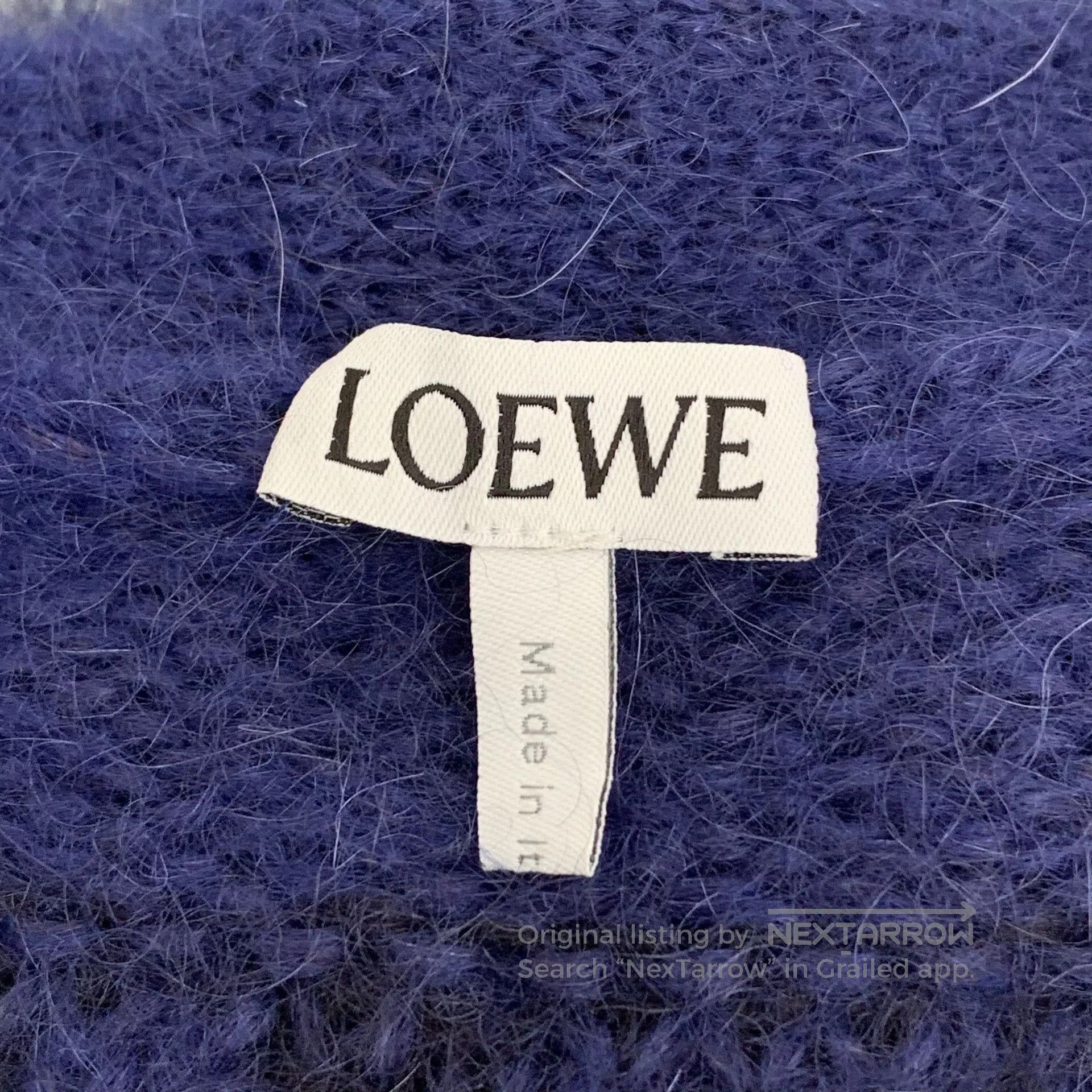 Loewe Loewe Polar Bear Intarsia Mohair V-Neck Cardigan. Size XS / US 0-2 / IT 36-38 - 5 Thumbnail