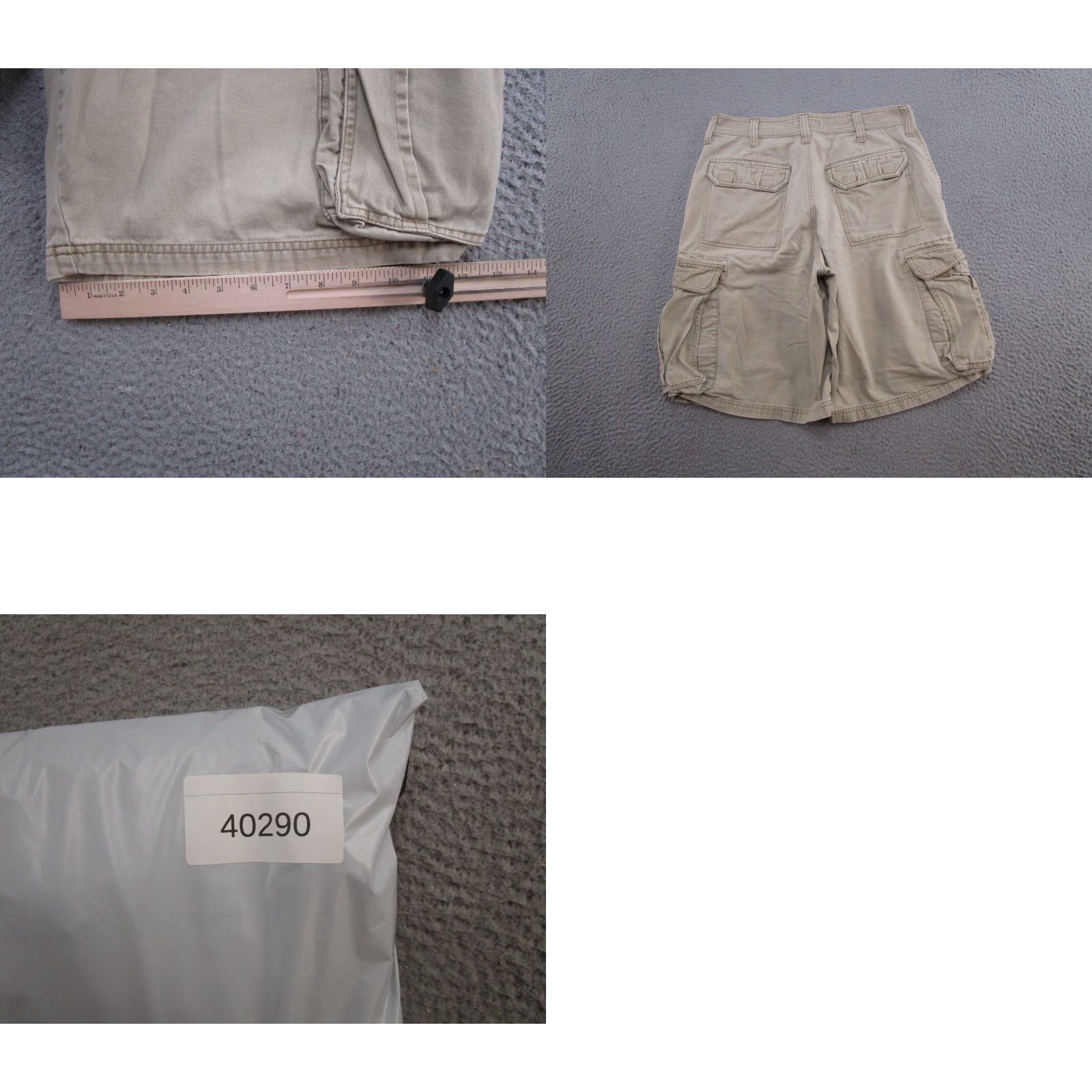 Vintage VINTAGE Aeropostale Cargo Shorts Mens Size 32 Beige Baggy Cotton Cargo Pocket Casual Summer 90s Mens Size US 32 / EU 48 - 8 Thumbnail