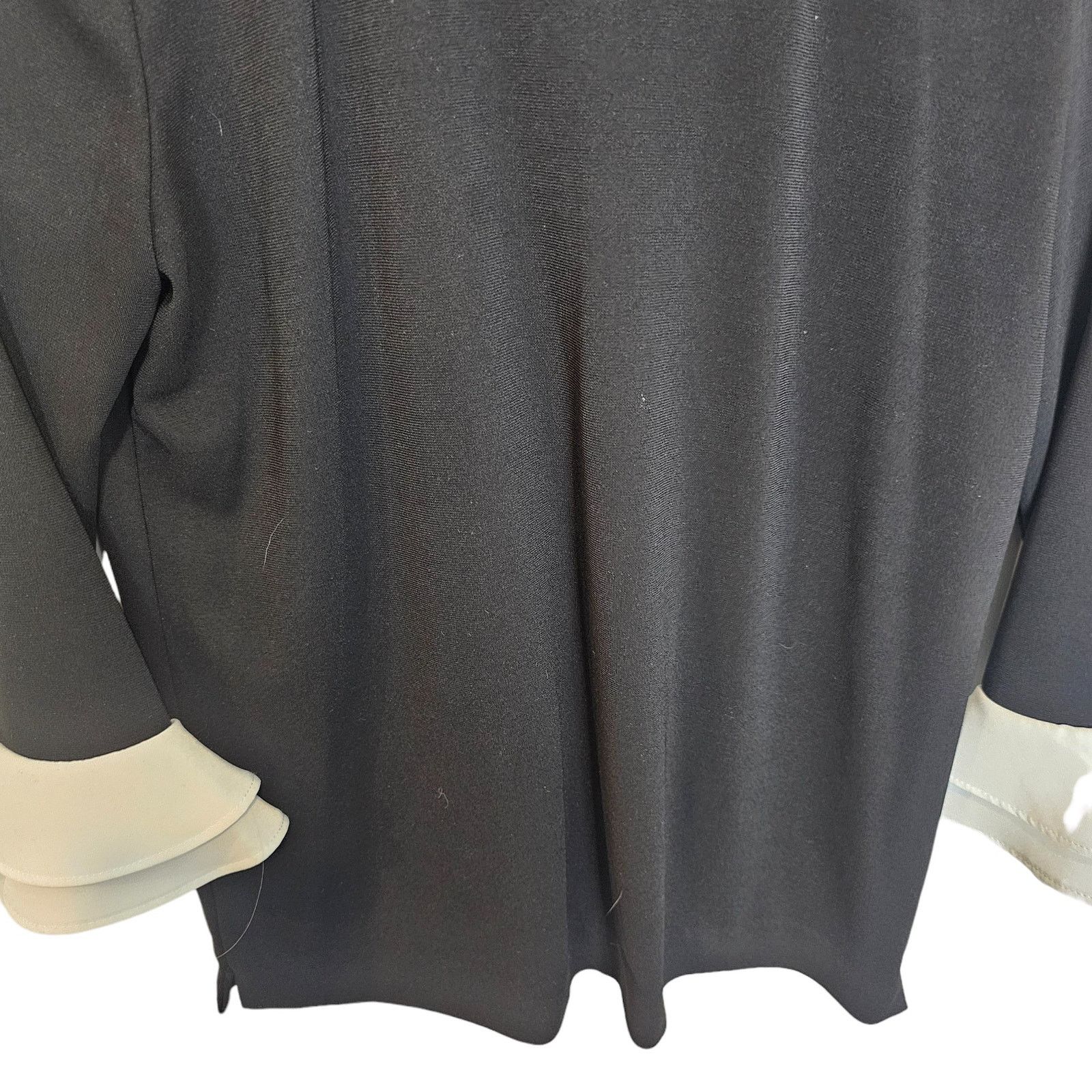 Karl Lagerfeld Karl Lagerfeld Womens Preppy Top Ruffle Sleeve Dark Academia Size S / US 4 / IT 40 - 3 Thumbnail